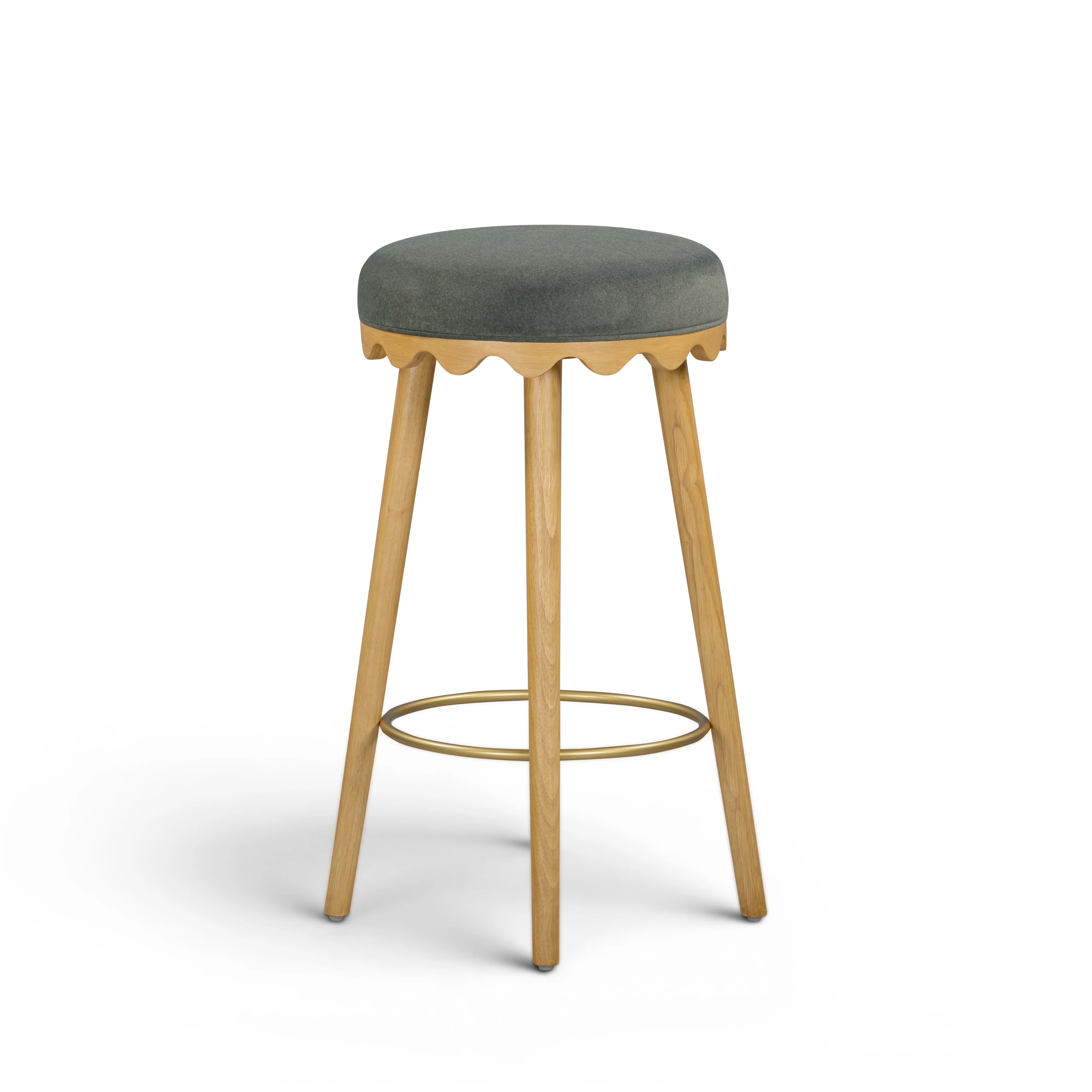 Oodle Performance Vegan Mohair Stool