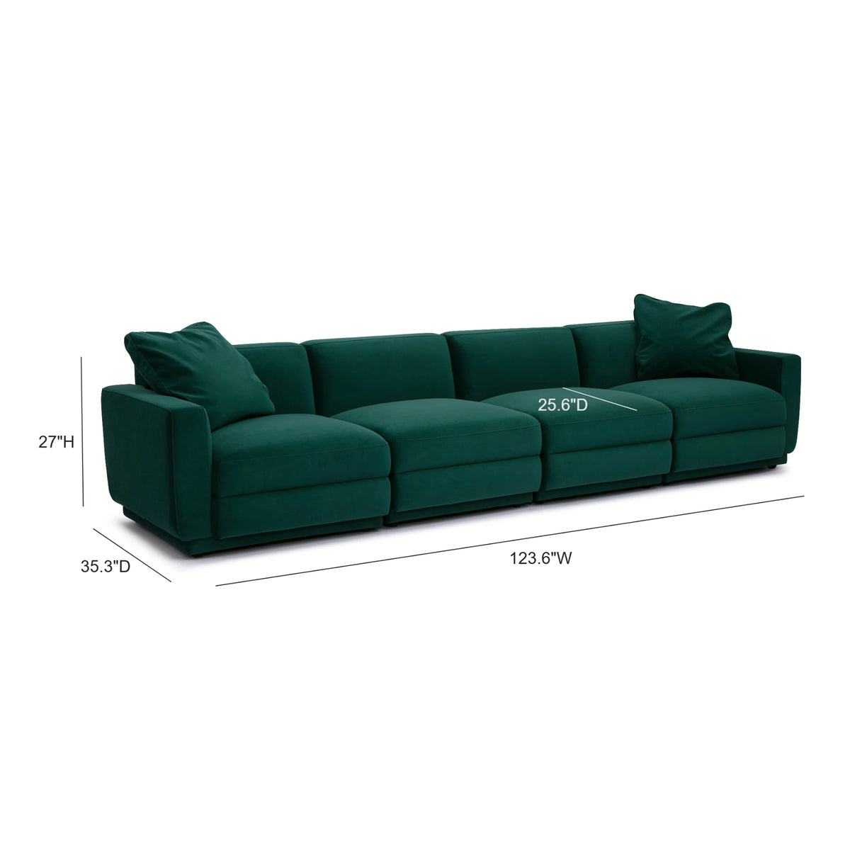 Perry Modular Sofa (96"-124")