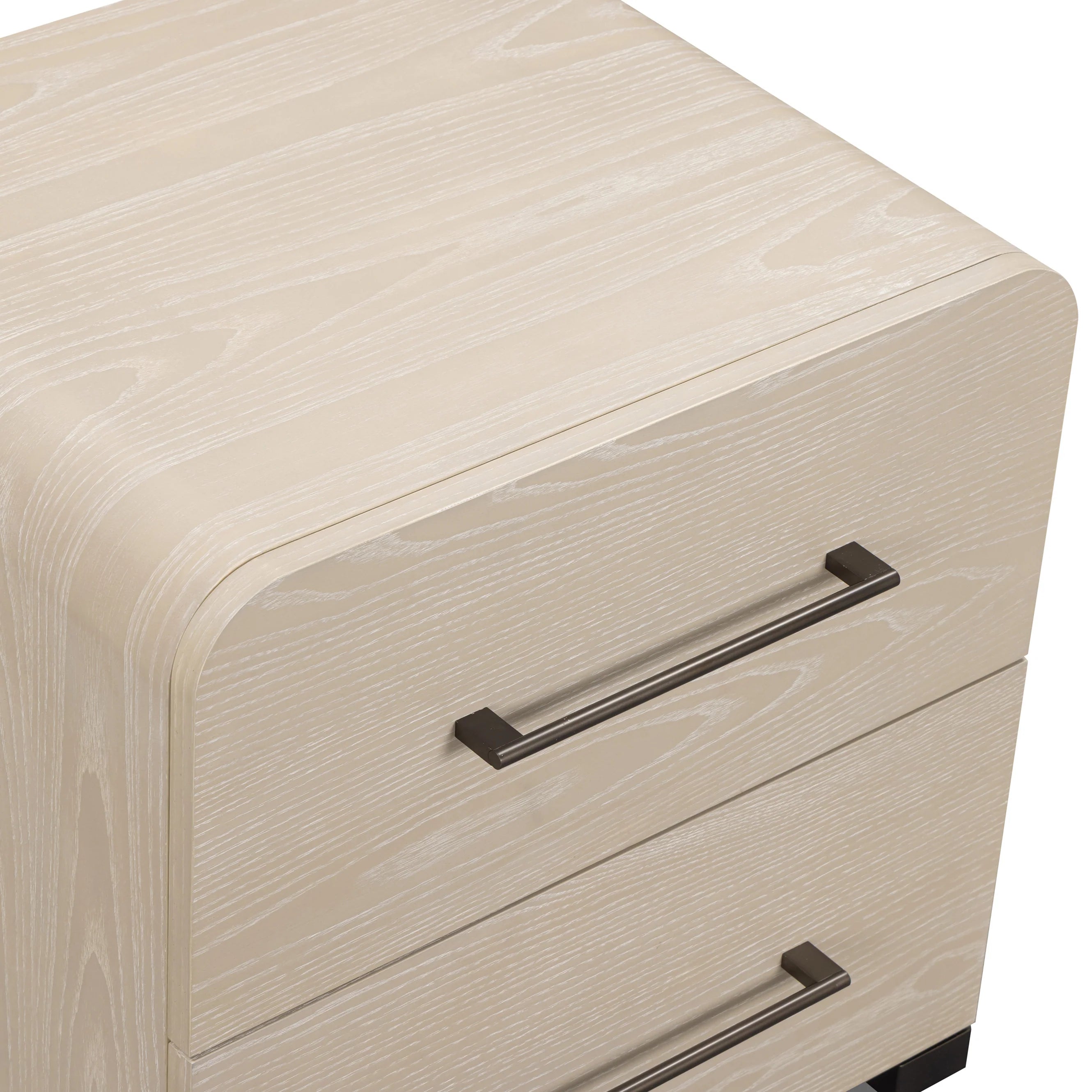 Marissa 22" Ash 2-Drawer Nightstand