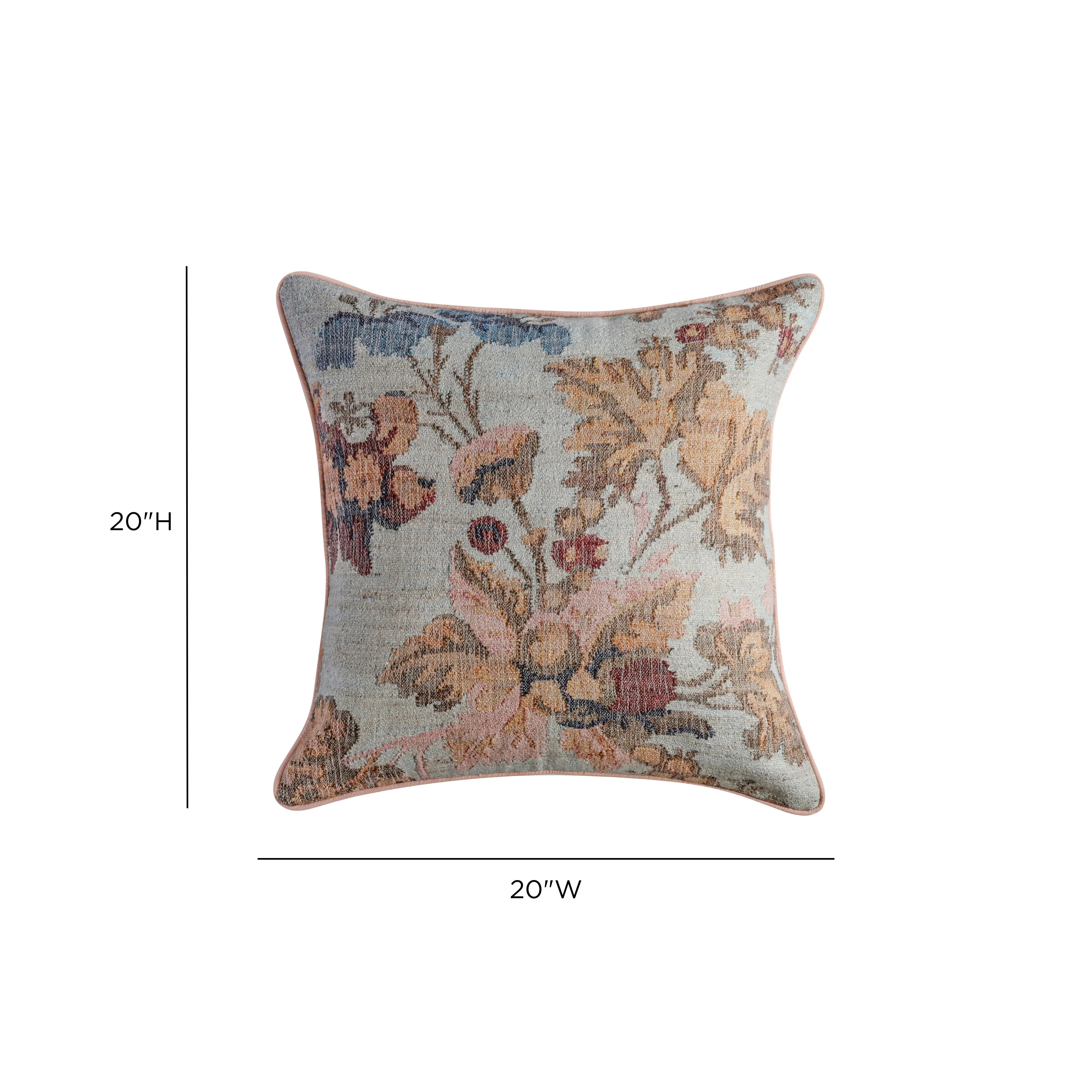 Taman 20" Natural Cotton Throw Pillow
