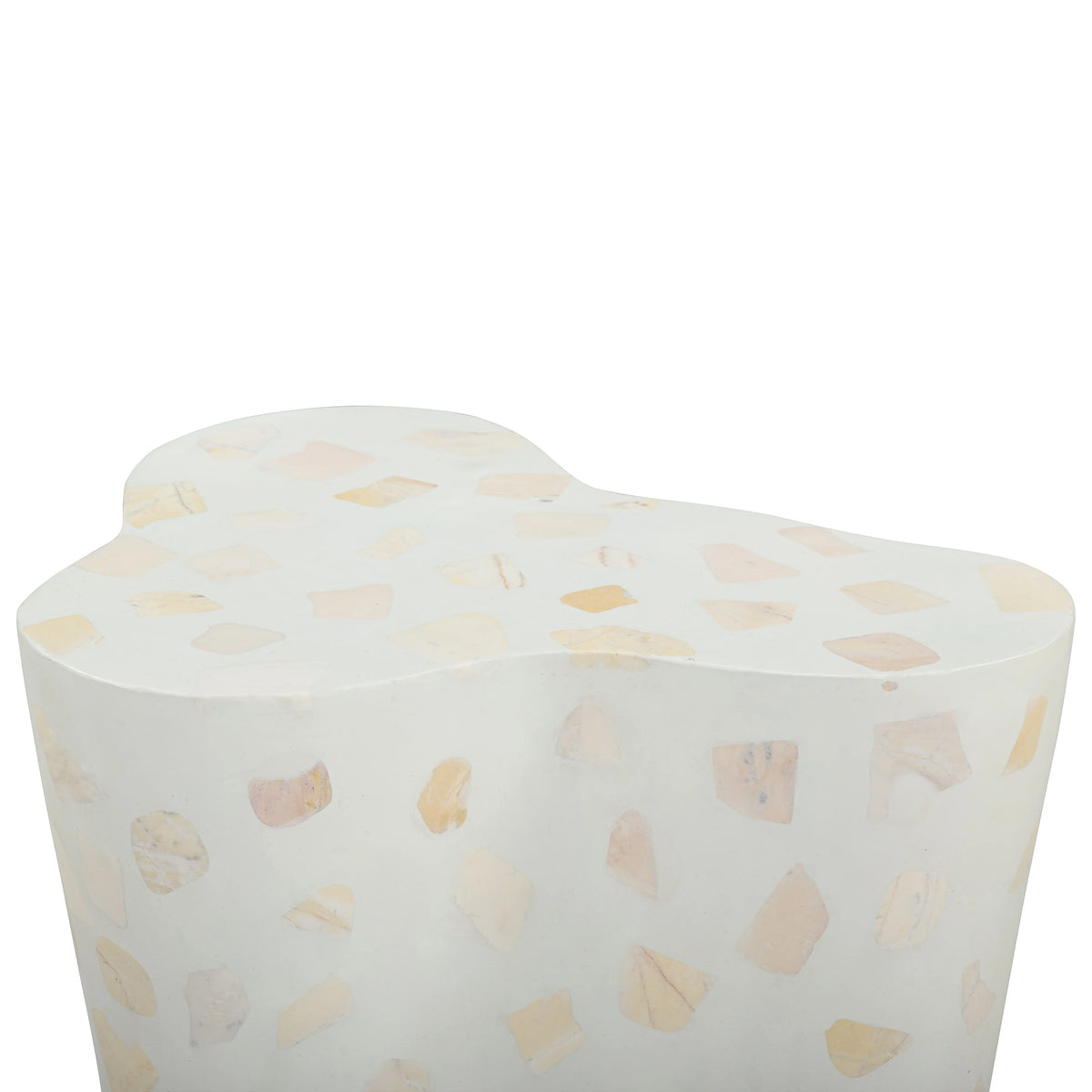 Slab Faux Terrazzo Indoor/Outdoor Side Table
