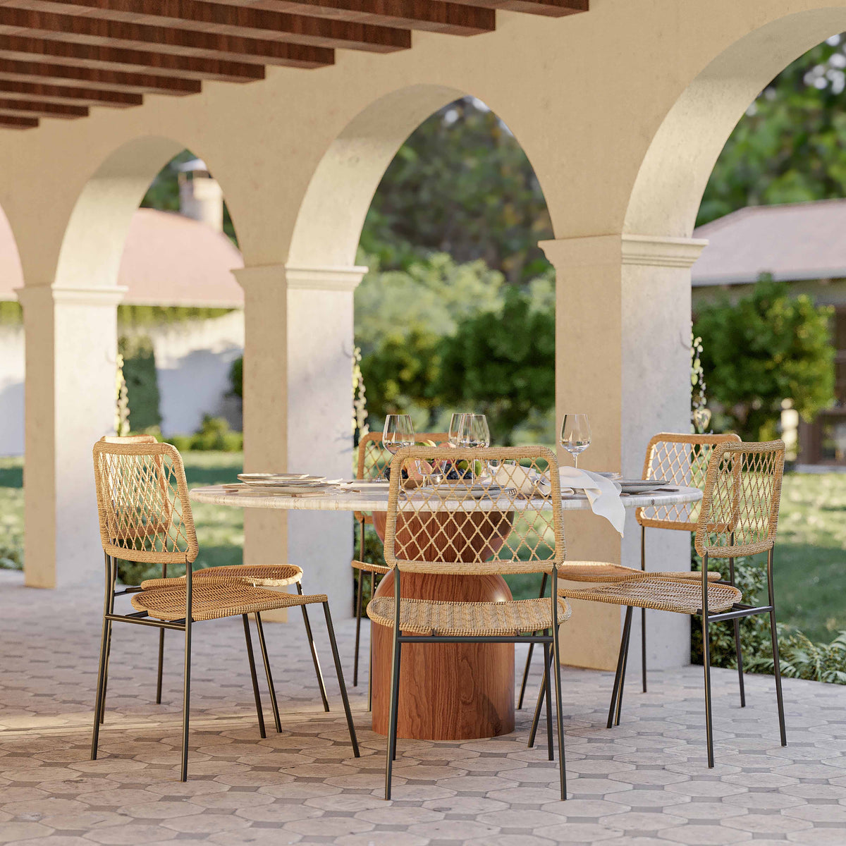Cynthia Indoor Outdoor Dining Table