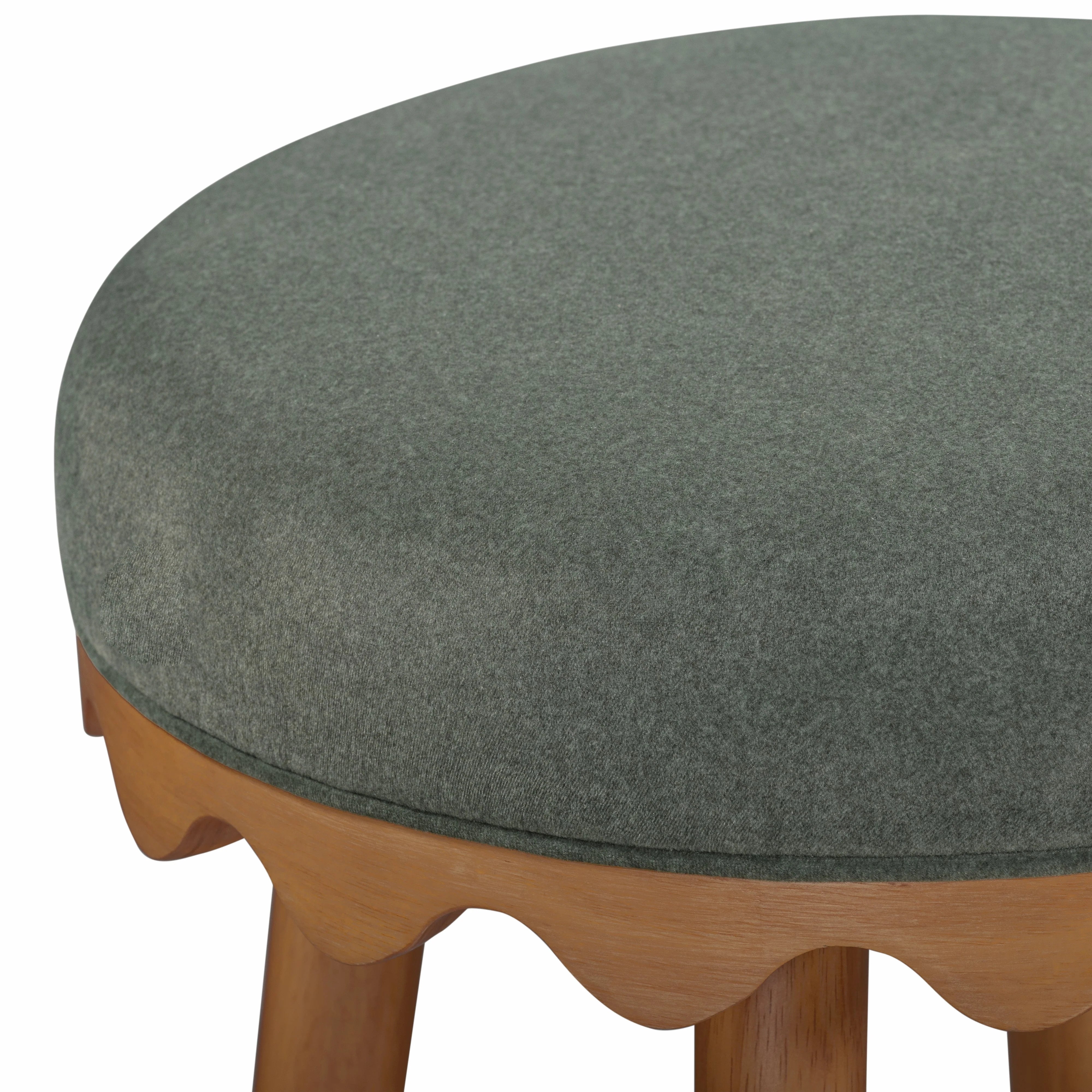 Oodle Performance Vegan Mohair Stool