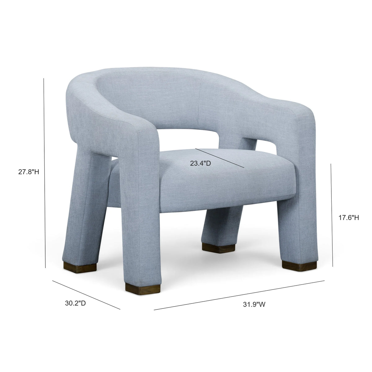 Florence Linen Accent Chair