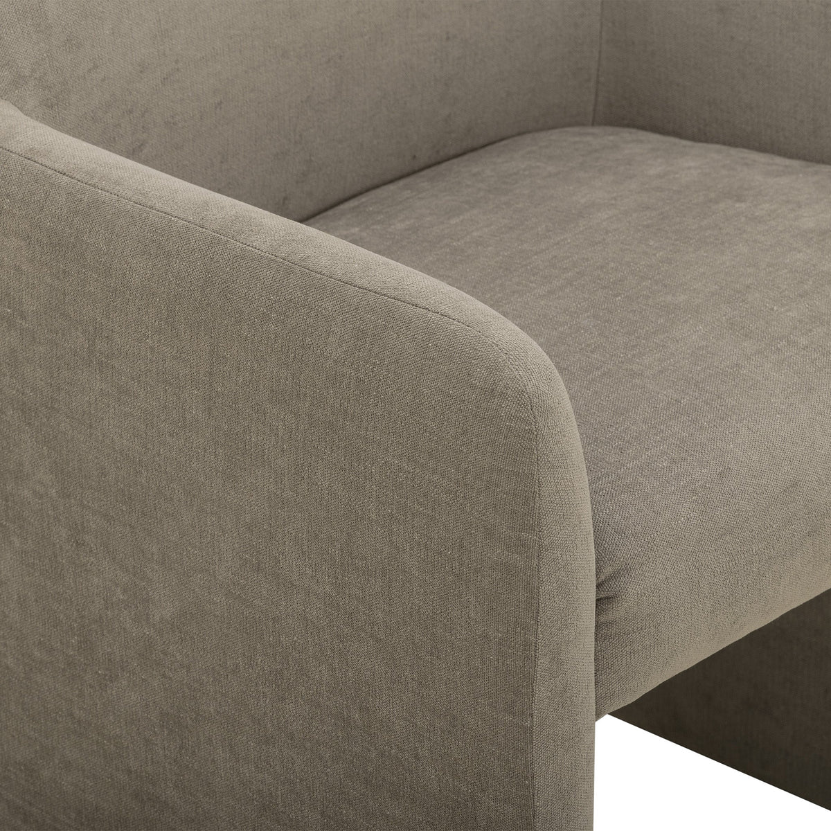 Crawley Performance Linen Chenille Dining Chair - Mink