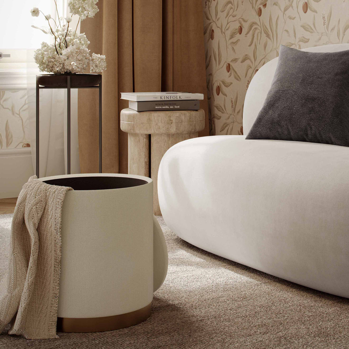 Zoe Storage Ottoman
