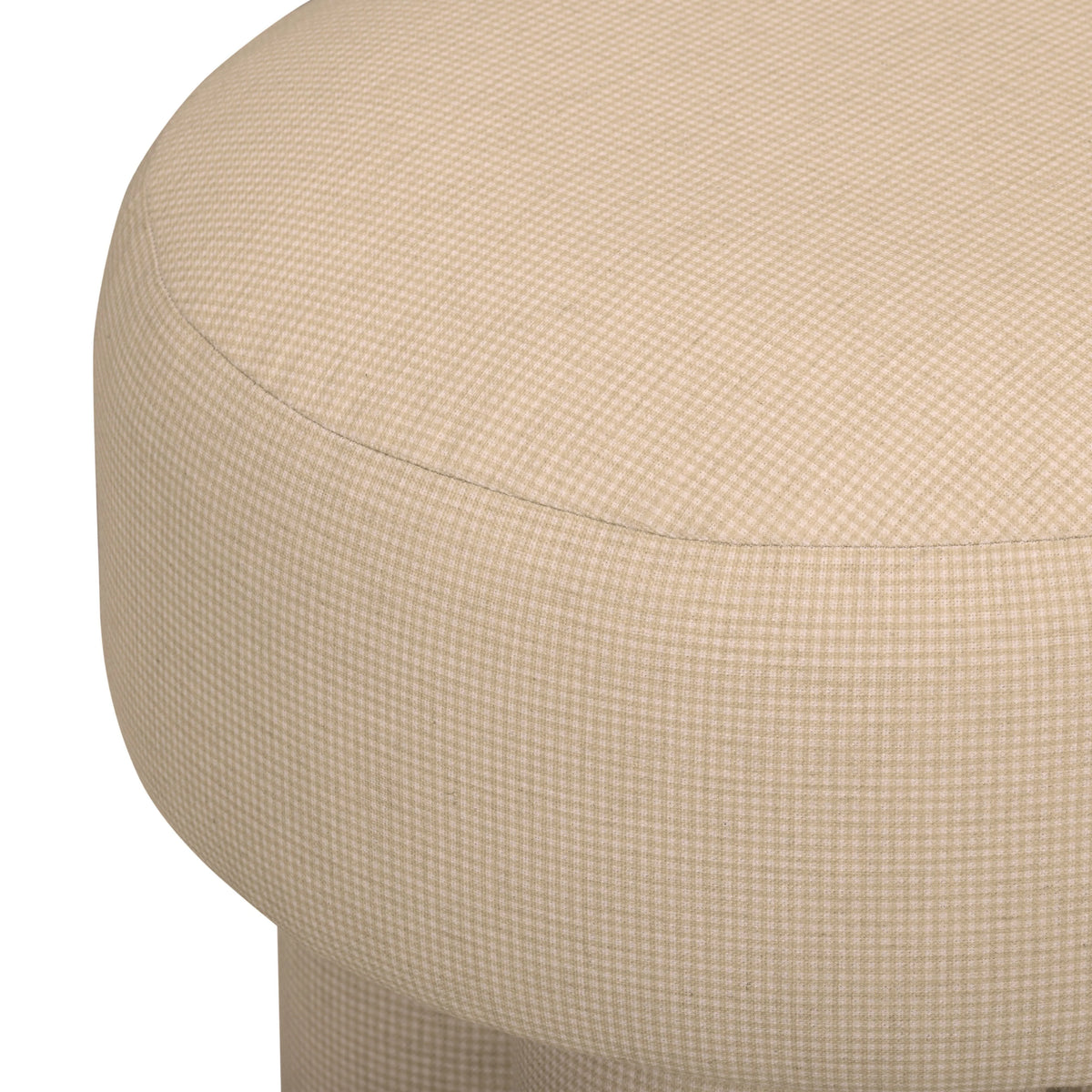 Masha Striped Performance Linen Accent Stool