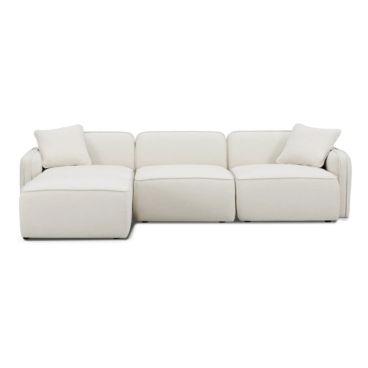 Travie 4-Piece Performance Corduroy Velvet Modular Sectional