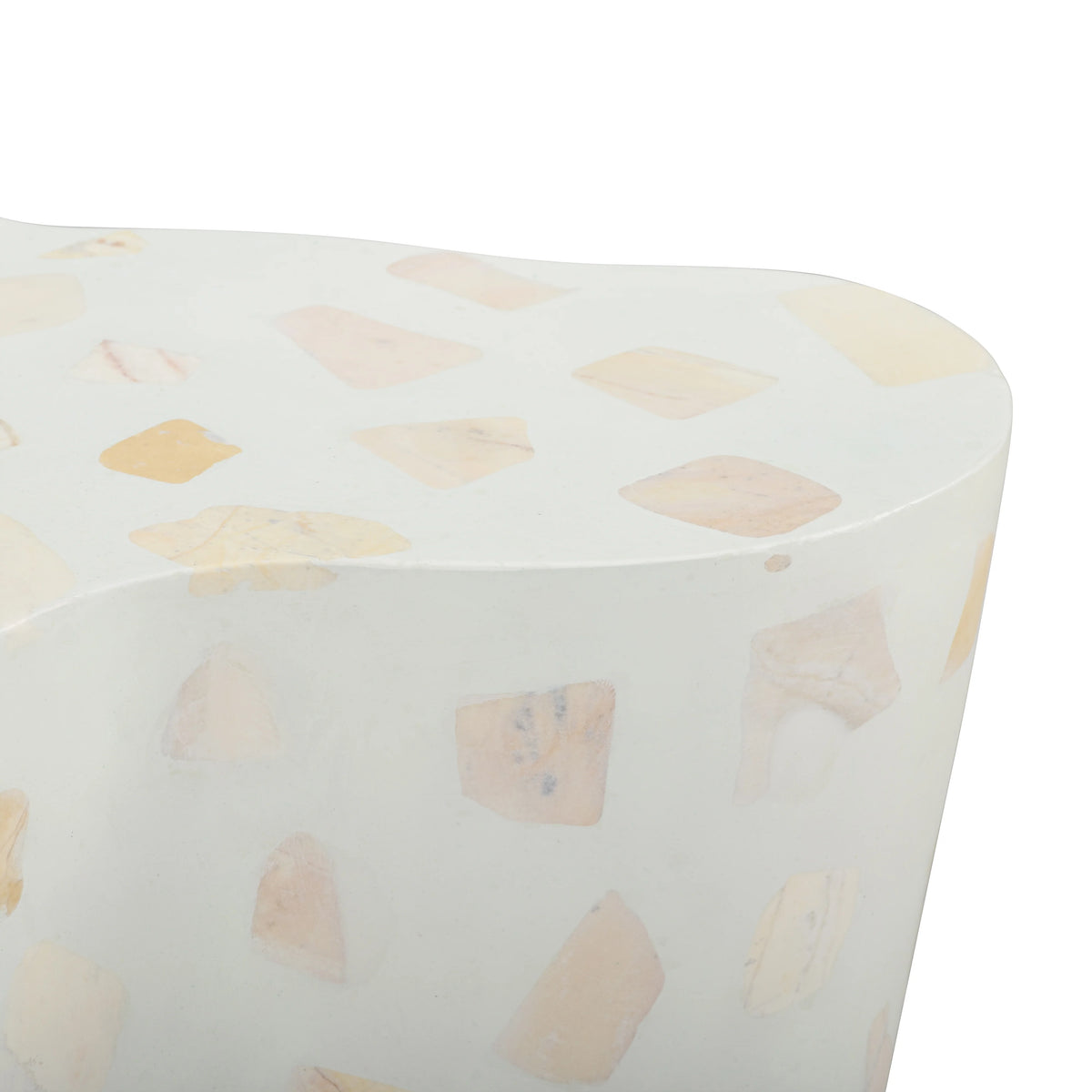 Slab Faux Terrazzo Indoor/Outdoor Side Table