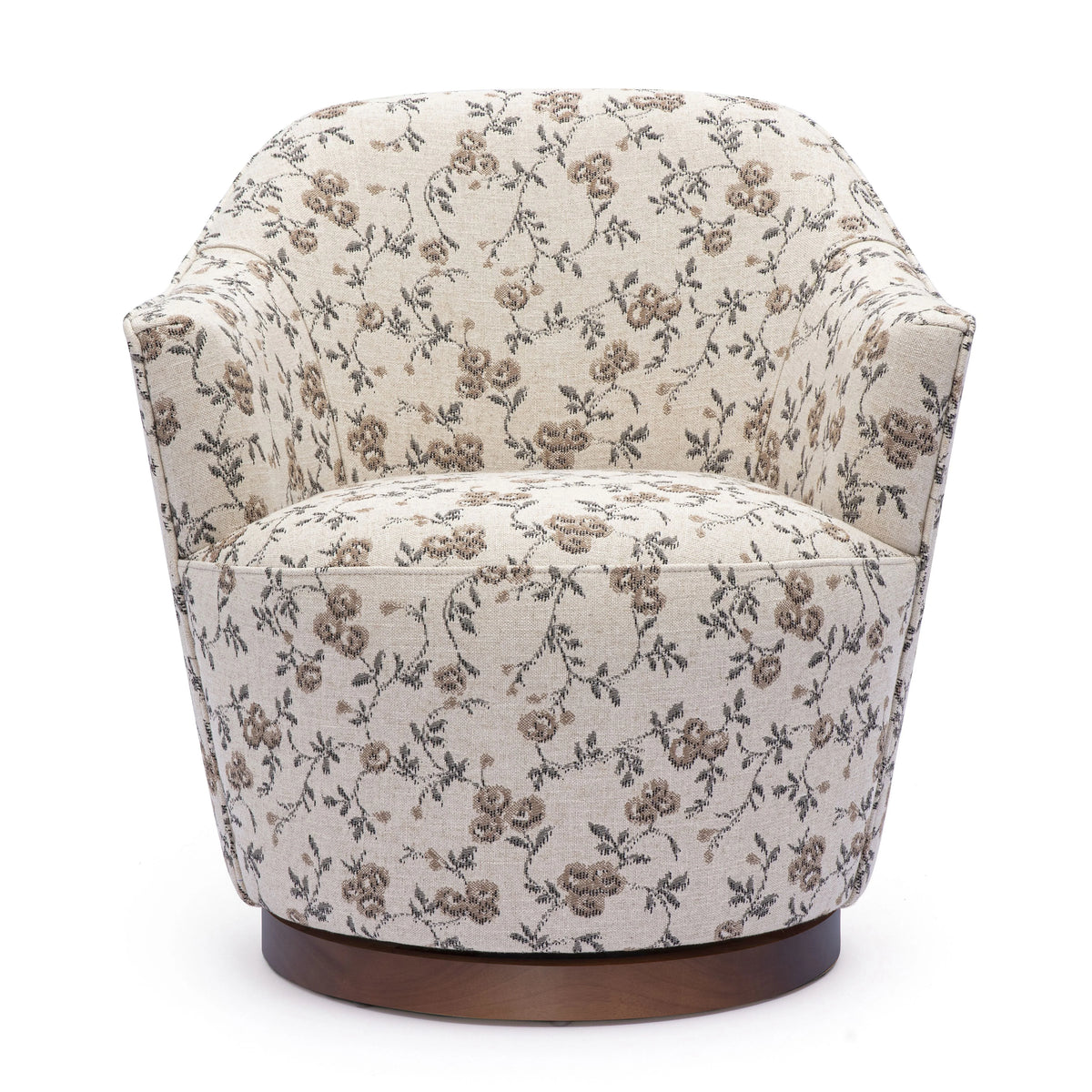 Chaise pivotante Skyla Cream Boucle 