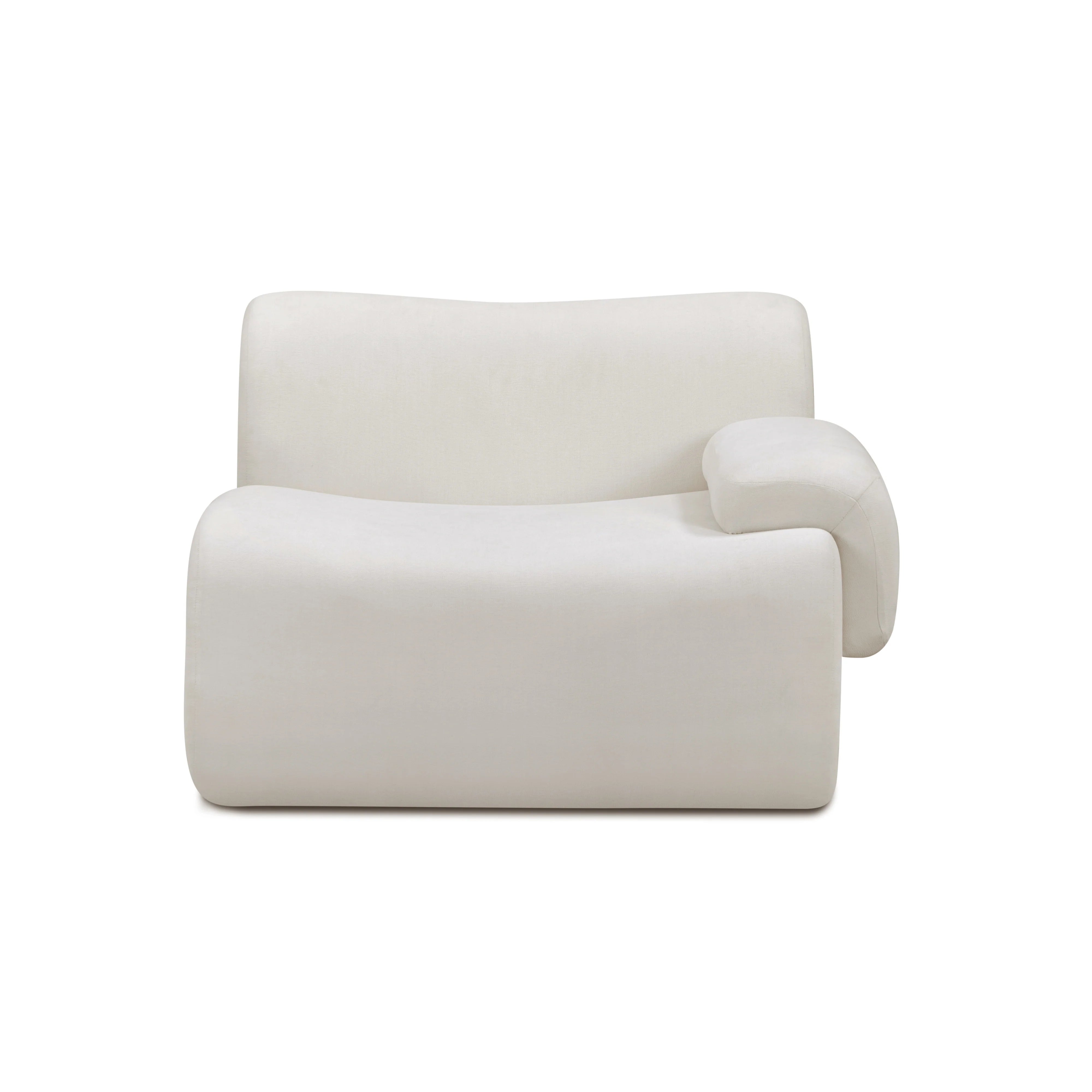 Zenith Contract-Grade Upcycled Fabric Corner Chair