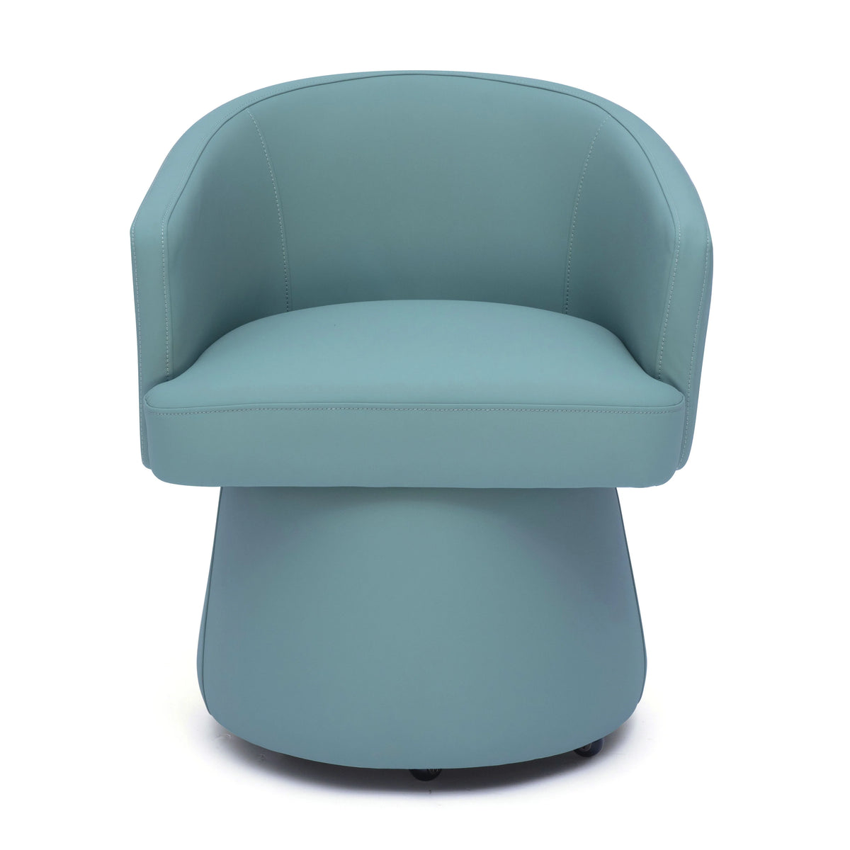 Chaise de bureau roulante en chenille recyclée Kristen Light