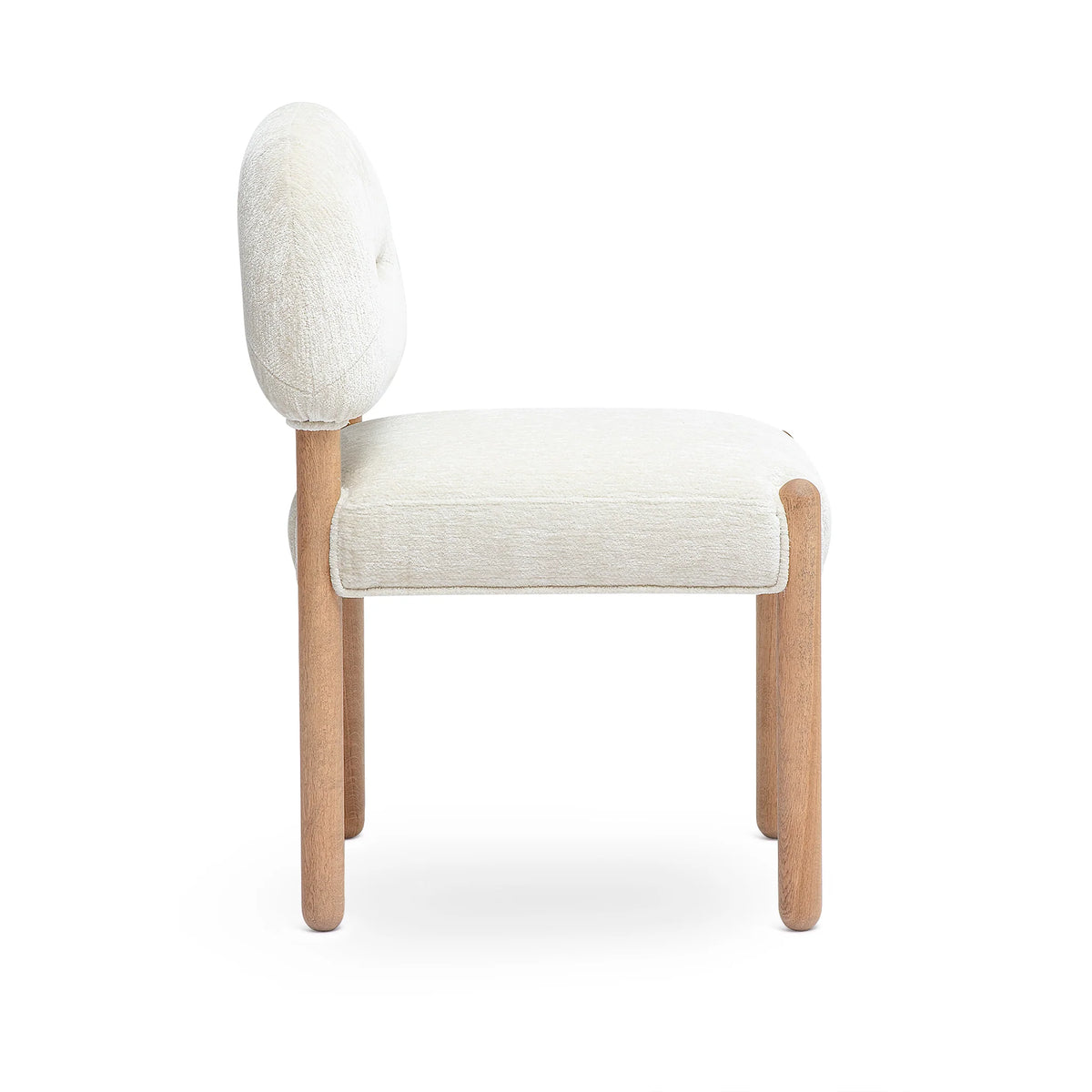 Bruno Thick Performance Chenille Arched Back Dining Chair