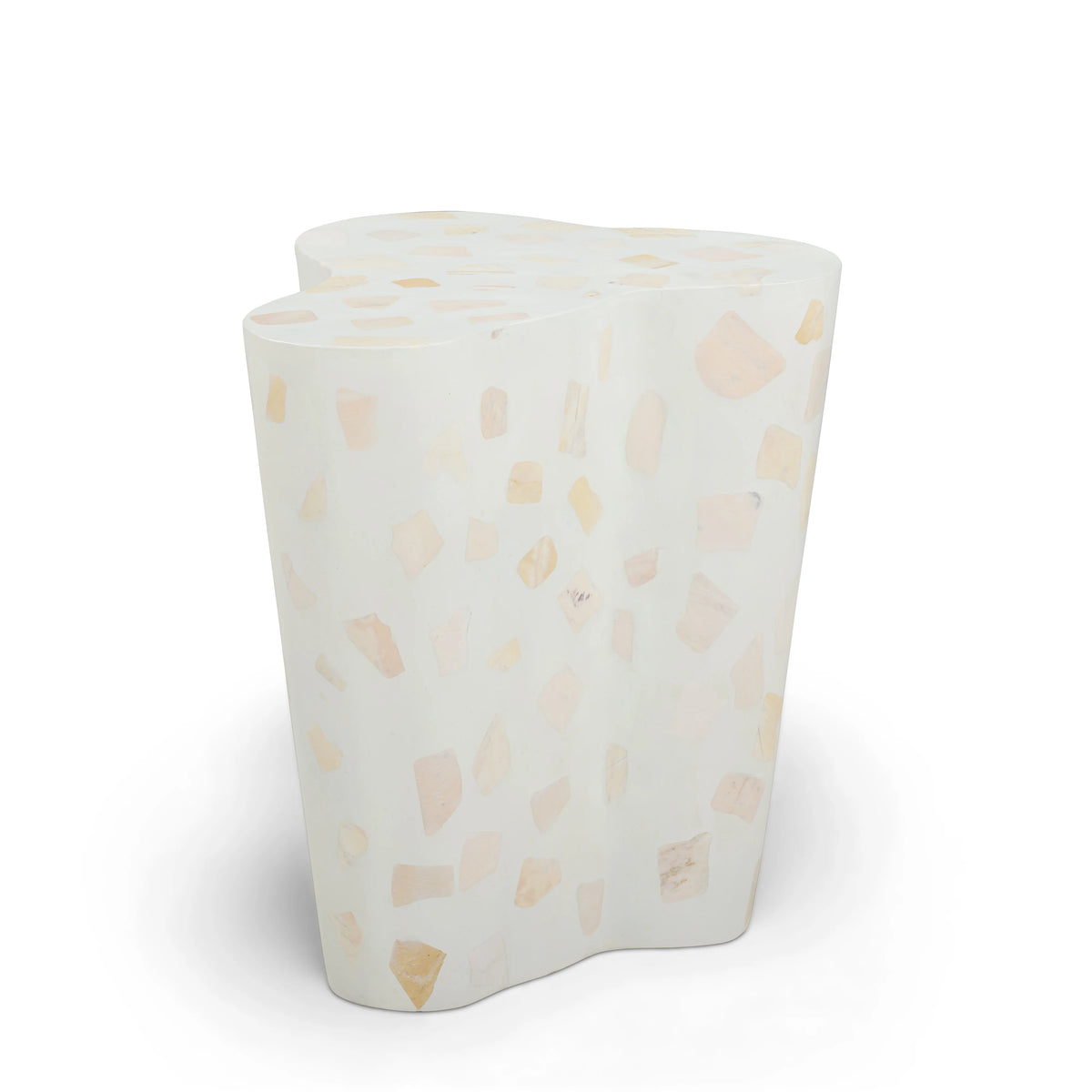 Slab Faux Terrazzo Indoor/Outdoor Side Table