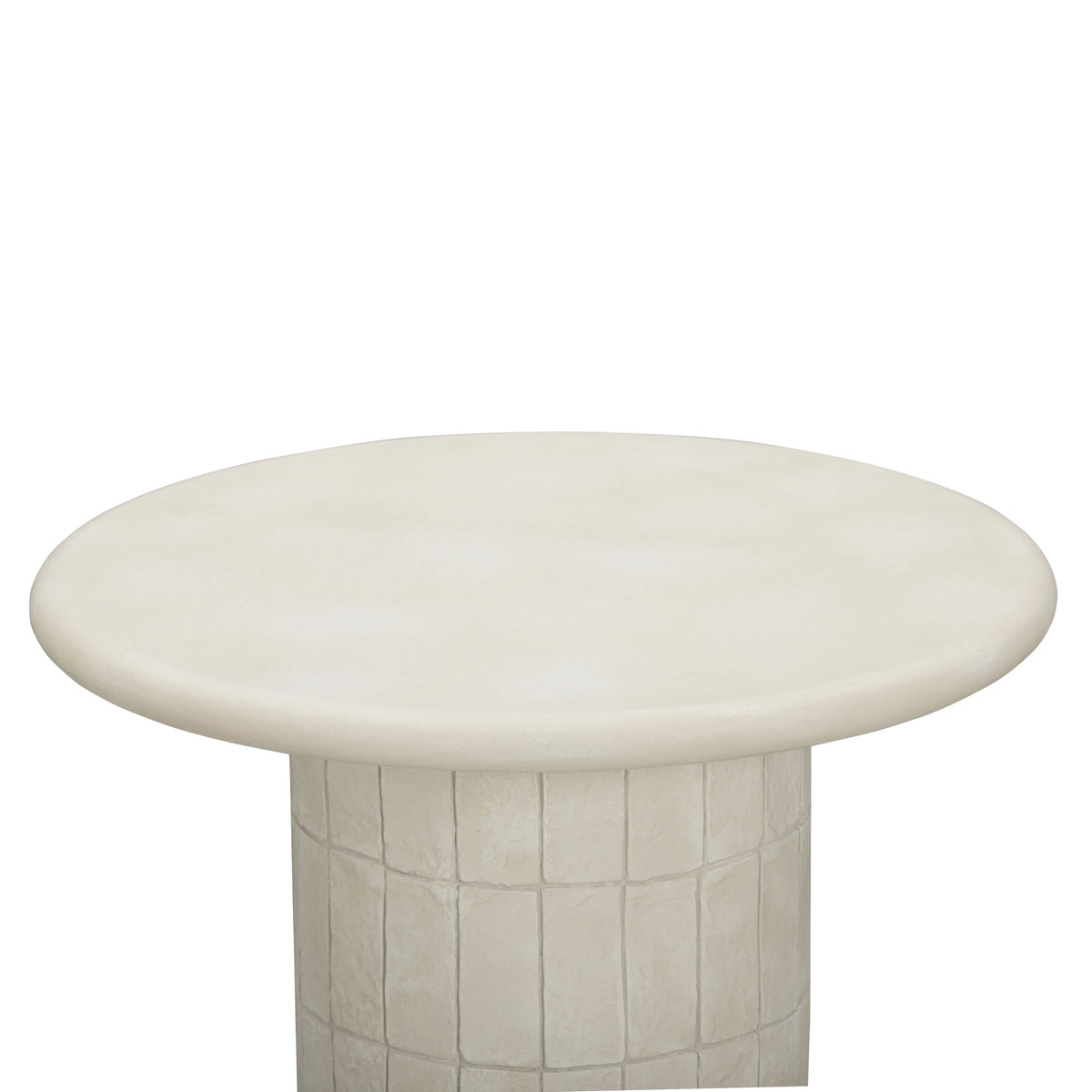 Fafo Beige Indoor/Outdoor Concrete Side Table