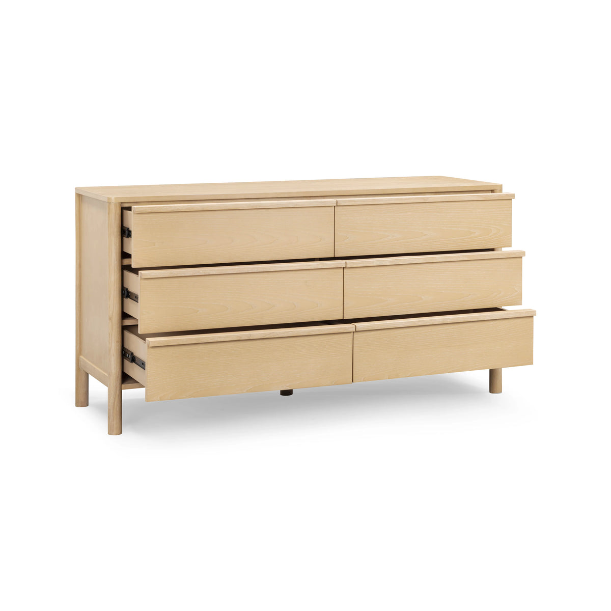 Tyra 62" Ash 6-Drawer Dresser