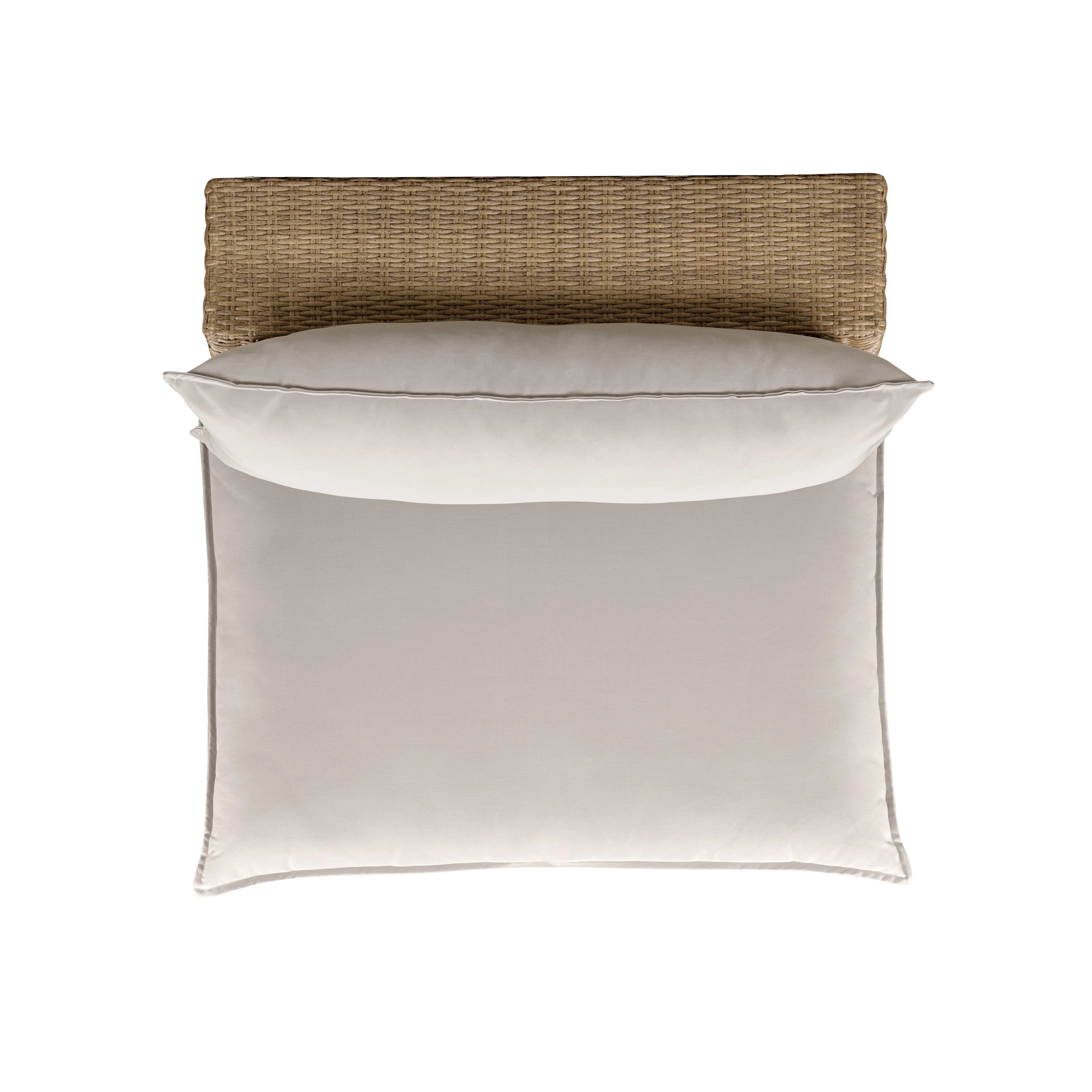 Cali Performance Fabric & Wicker Outdoor Armless Chair