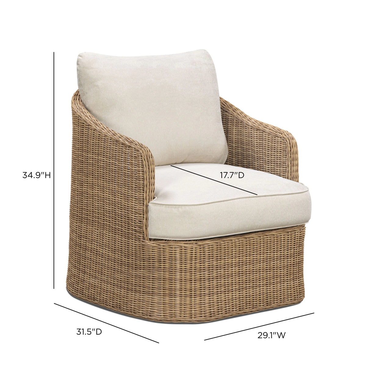 Axel Boucle Outdoor Accent Chair