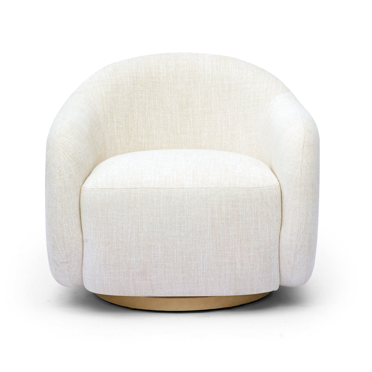 Salma Swivel Accent Chair - Cream
