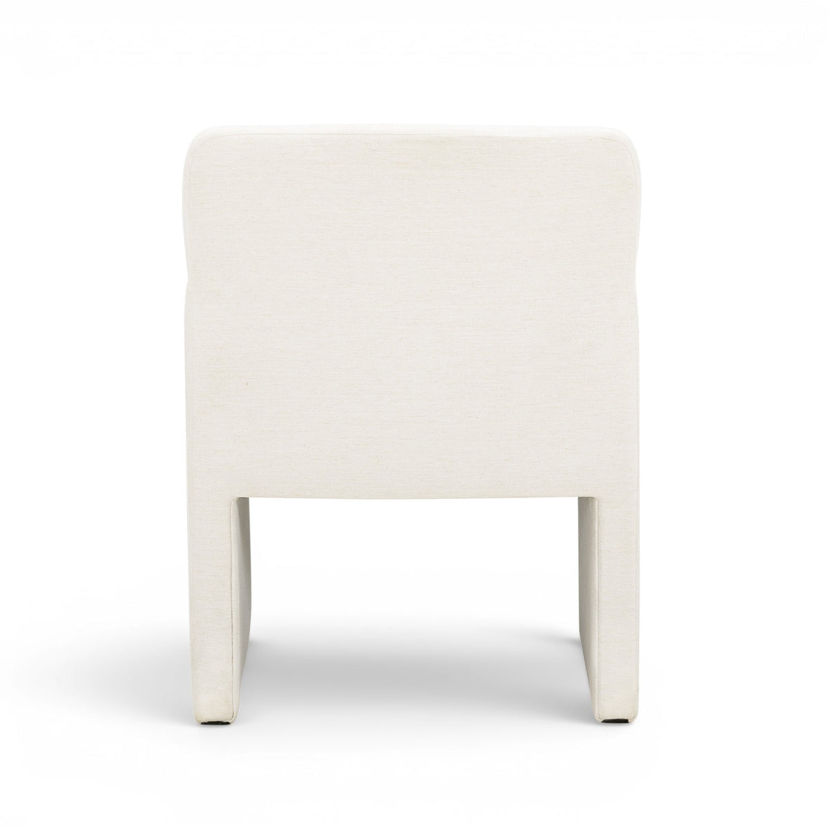 Crawley Performance Linen Chenille Dining Chair - Cotton White