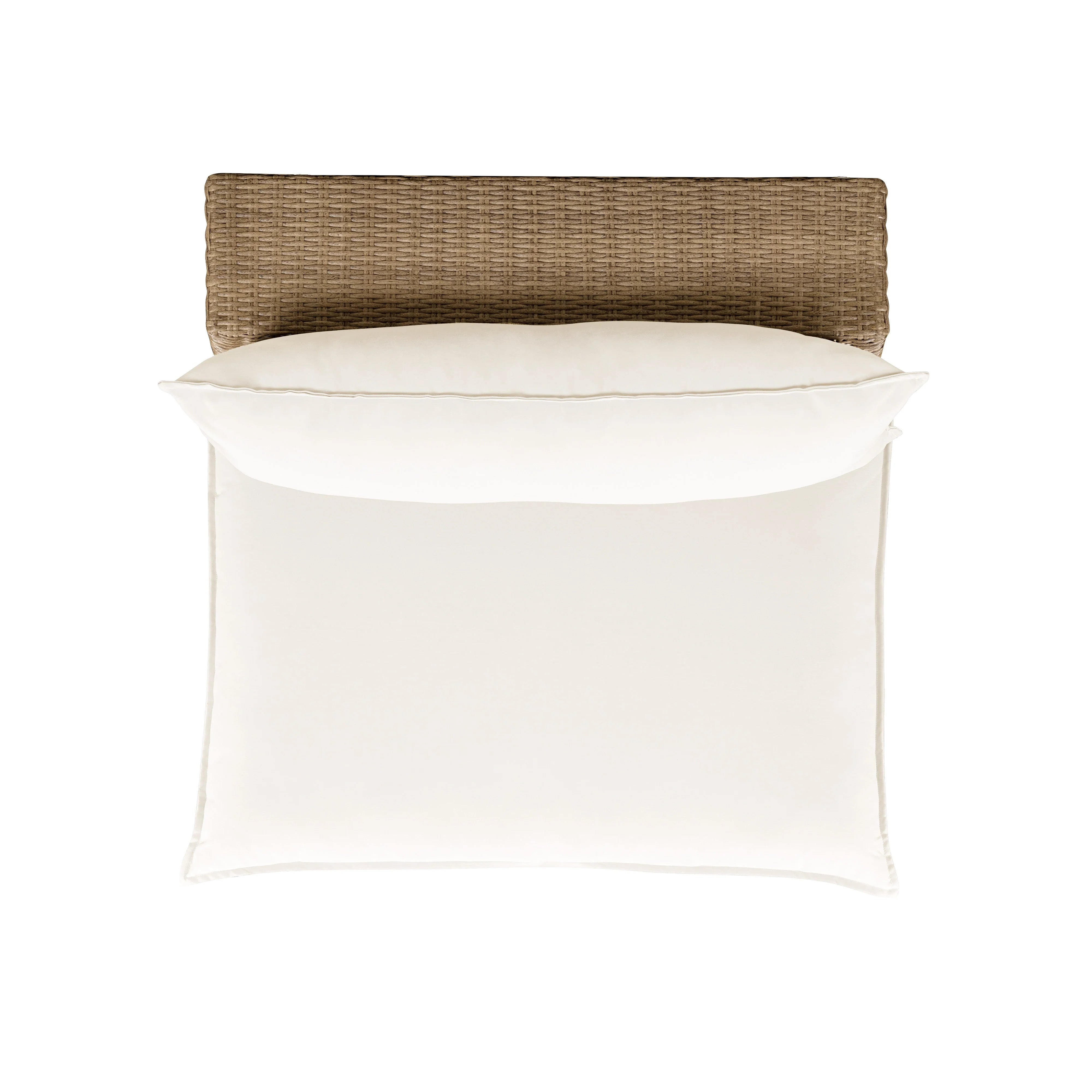 Cali Performance Fabric & Wicker Outdoor Armless Chair