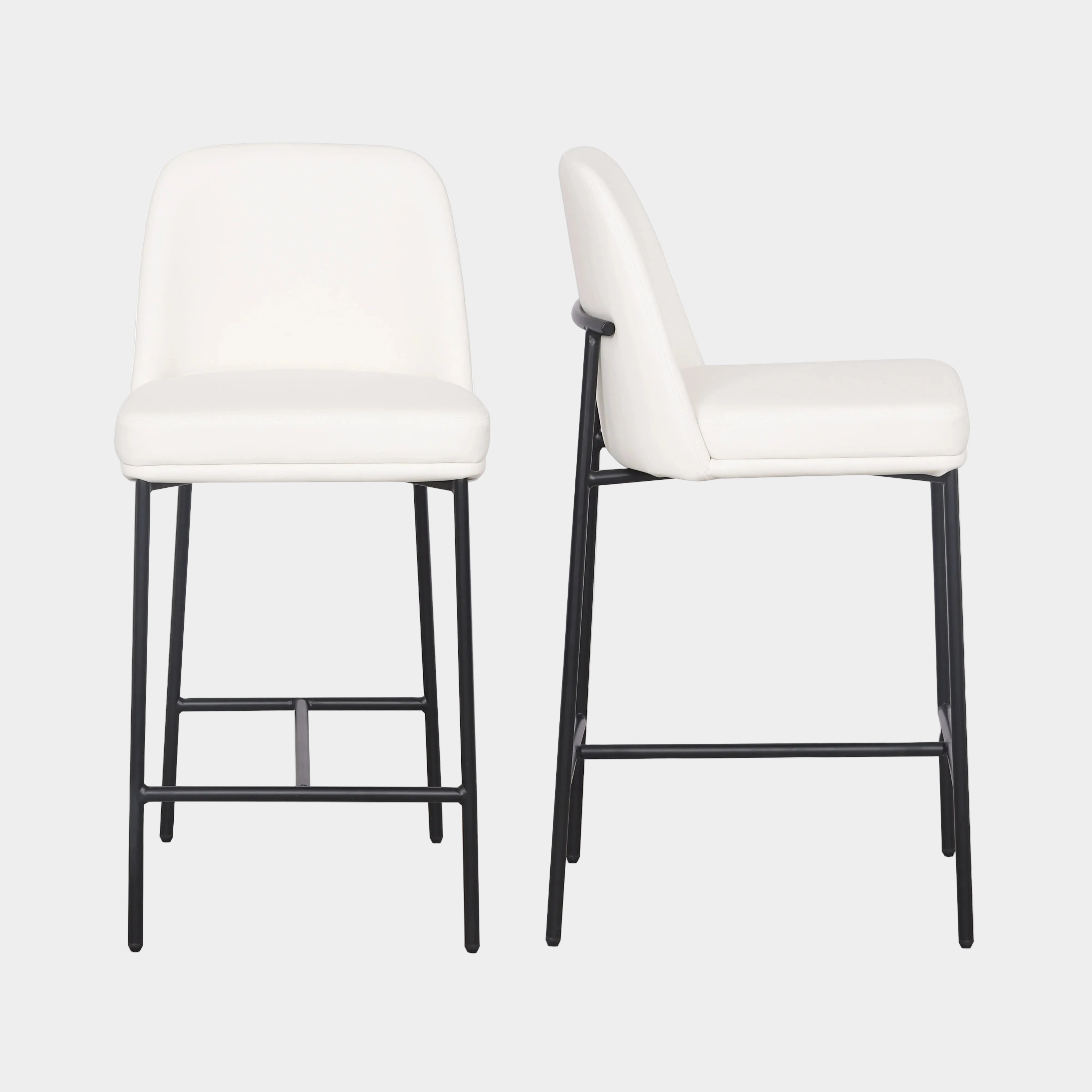 Sydney Performance Vegan Leather Counter Stool - Set of 2