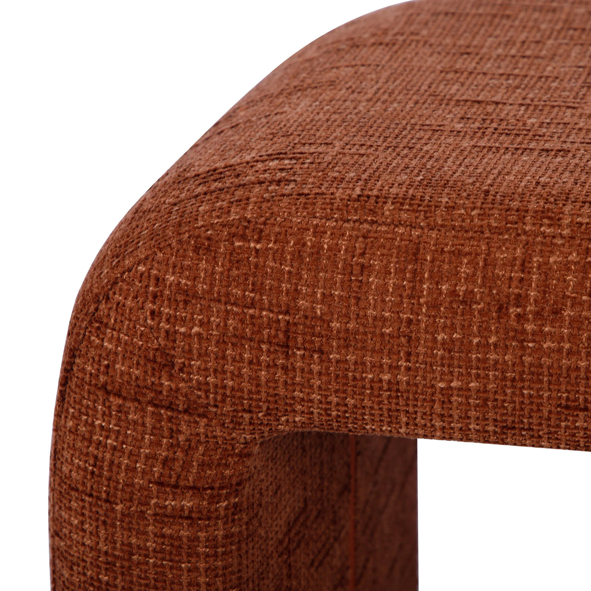 Alvie Railroad Chenille Storage Side Table
