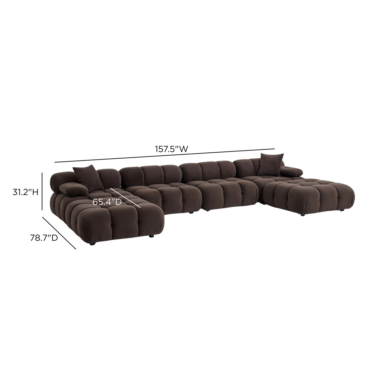 Calliope 6-piece Performance Modular U-Sectional