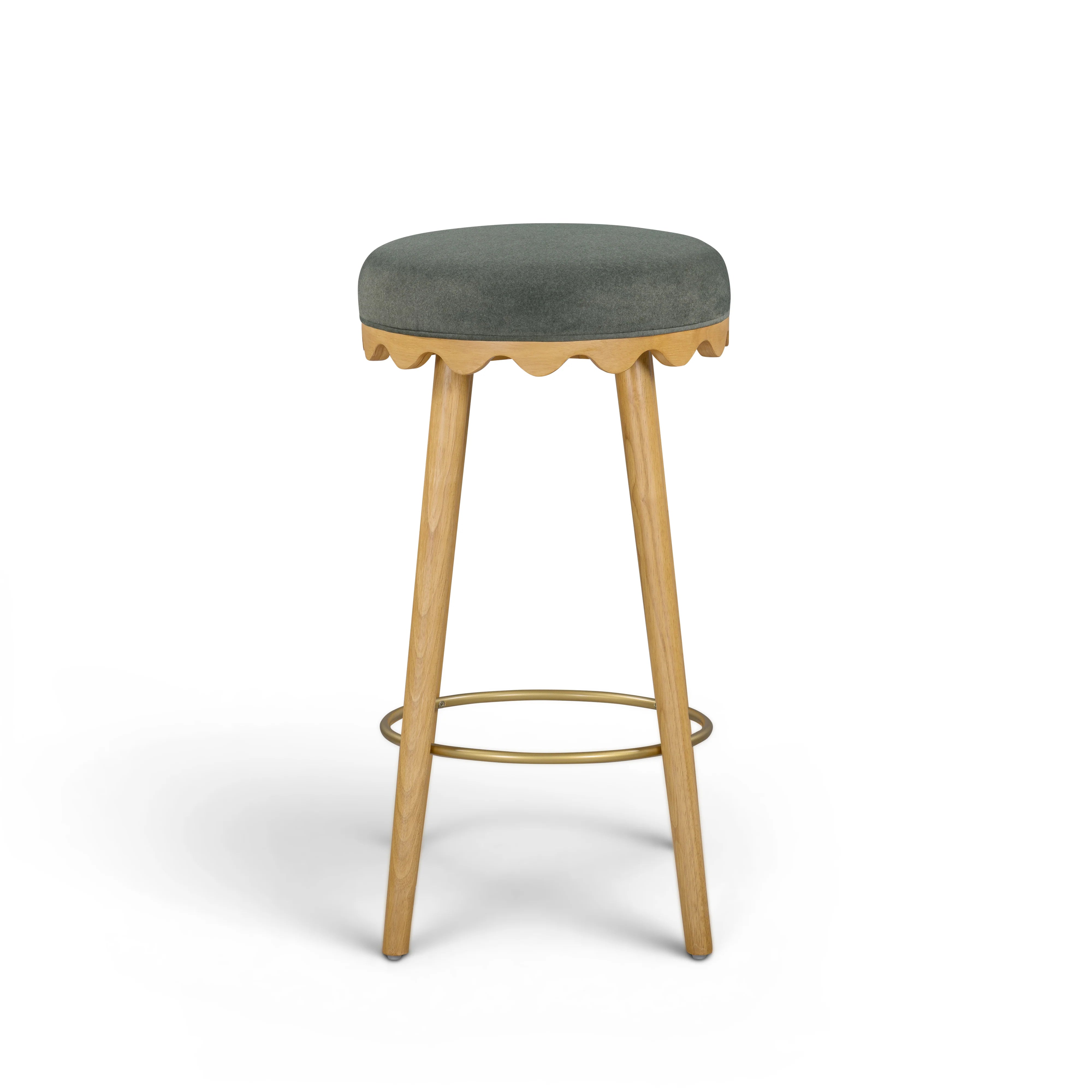 Oodle Performance Vegan Mohair Stool