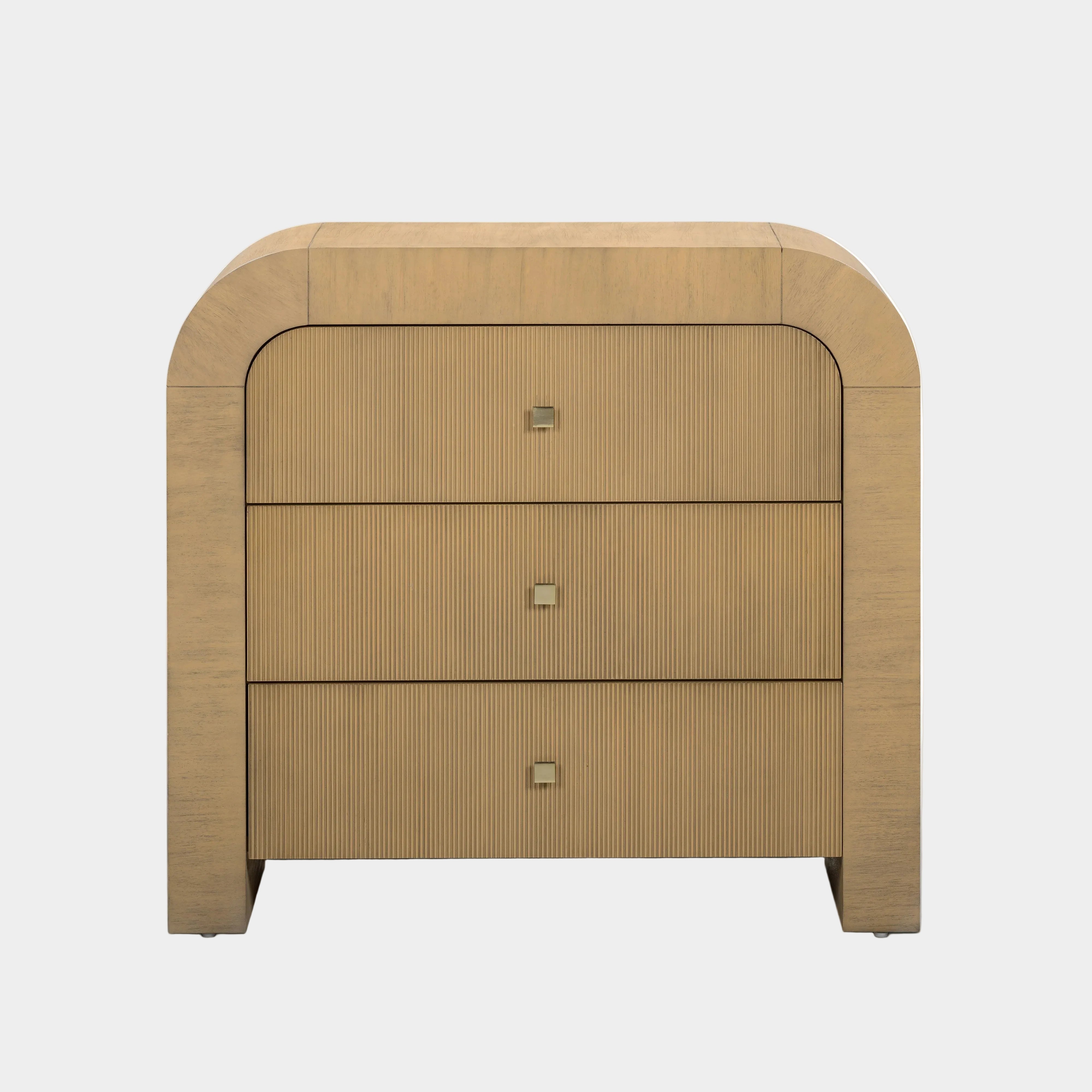 Hump 38" Arched 3-Drawer Bedside Chest