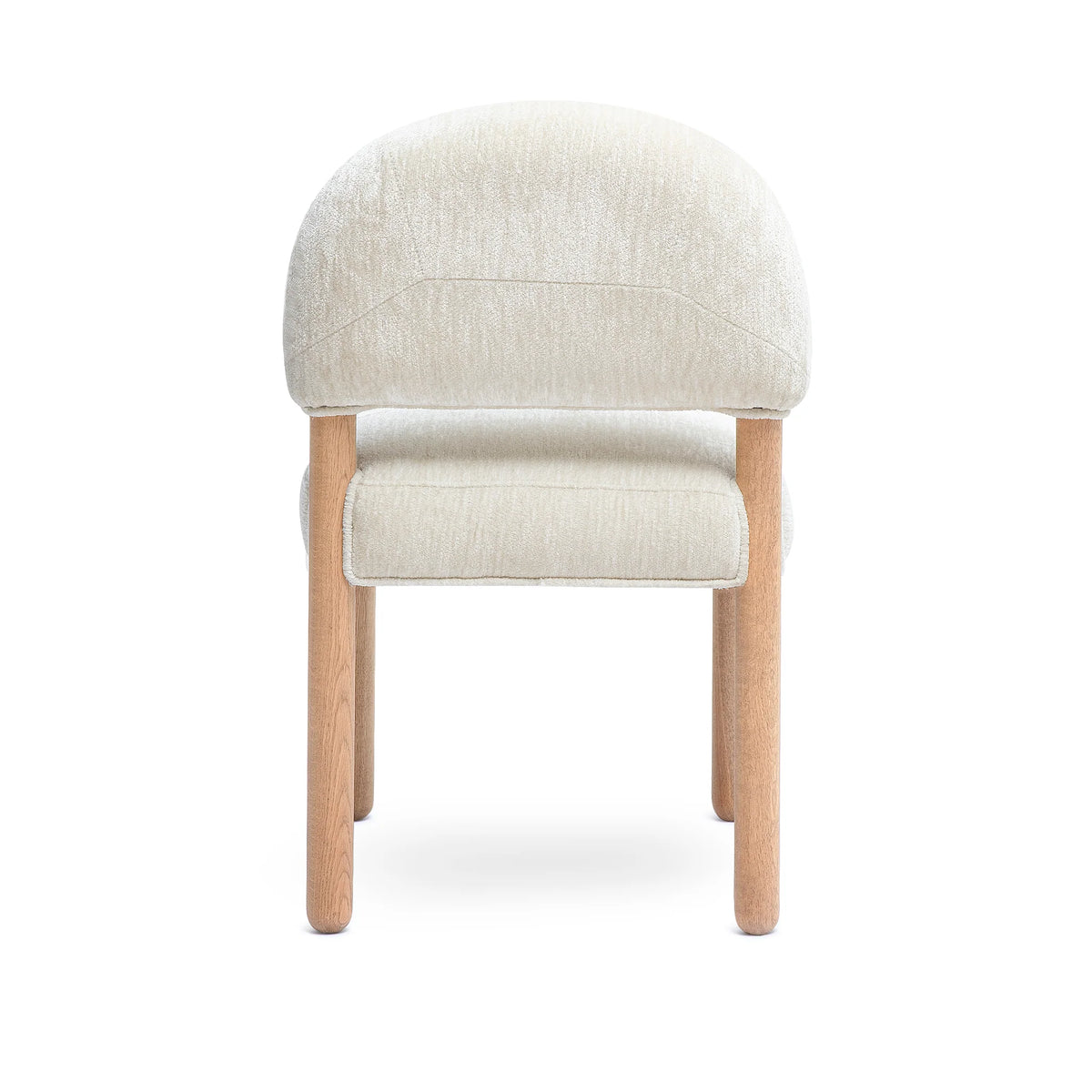 Bruno Thick Performance Chenille Arched Back Dining Chair