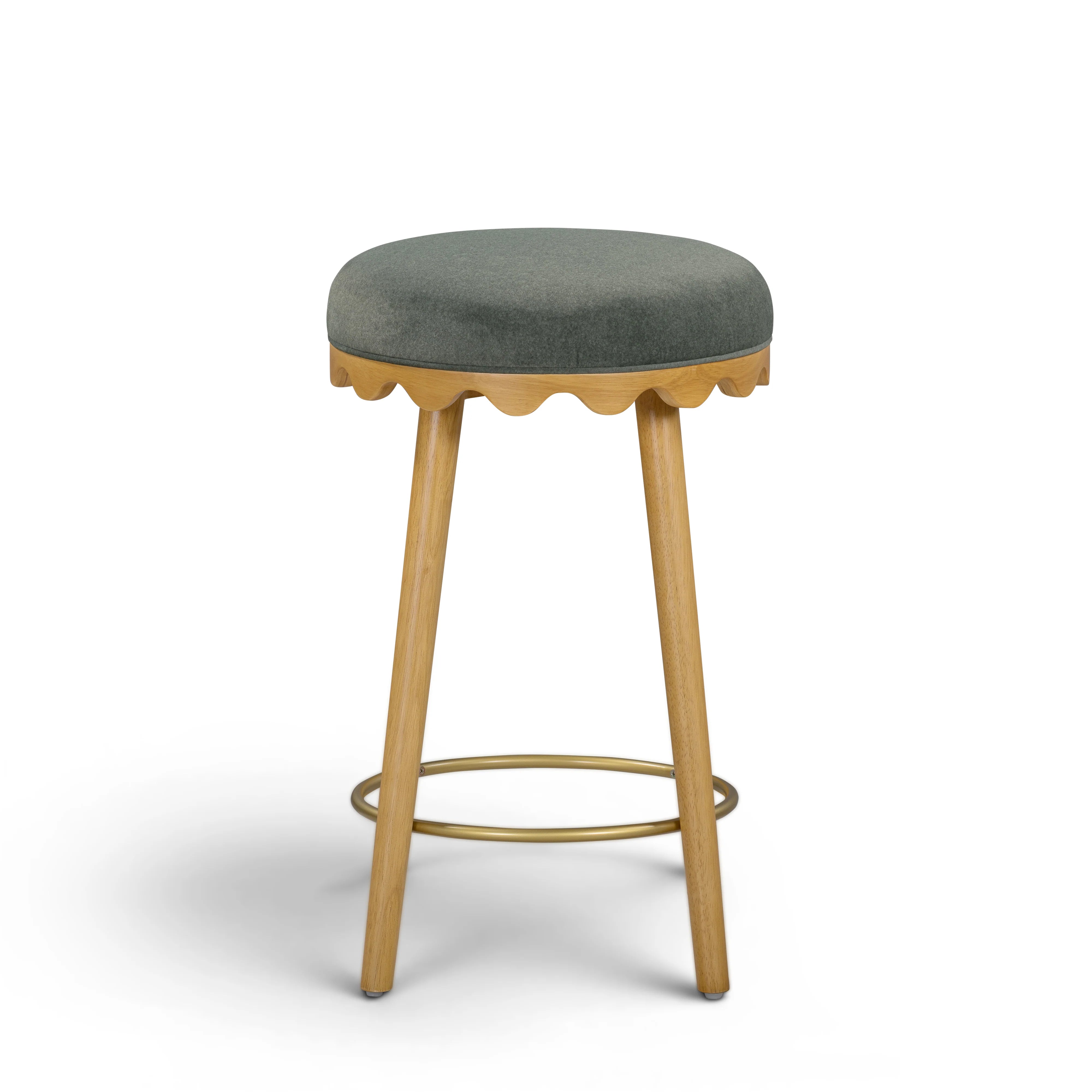 Oodle Performance Vegan Mohair Stool
