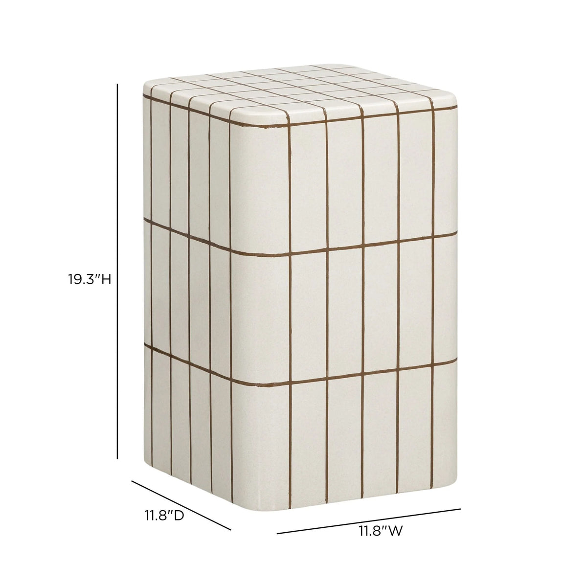 Tatiana Square Concrete Indoor/Outdoor Side Table