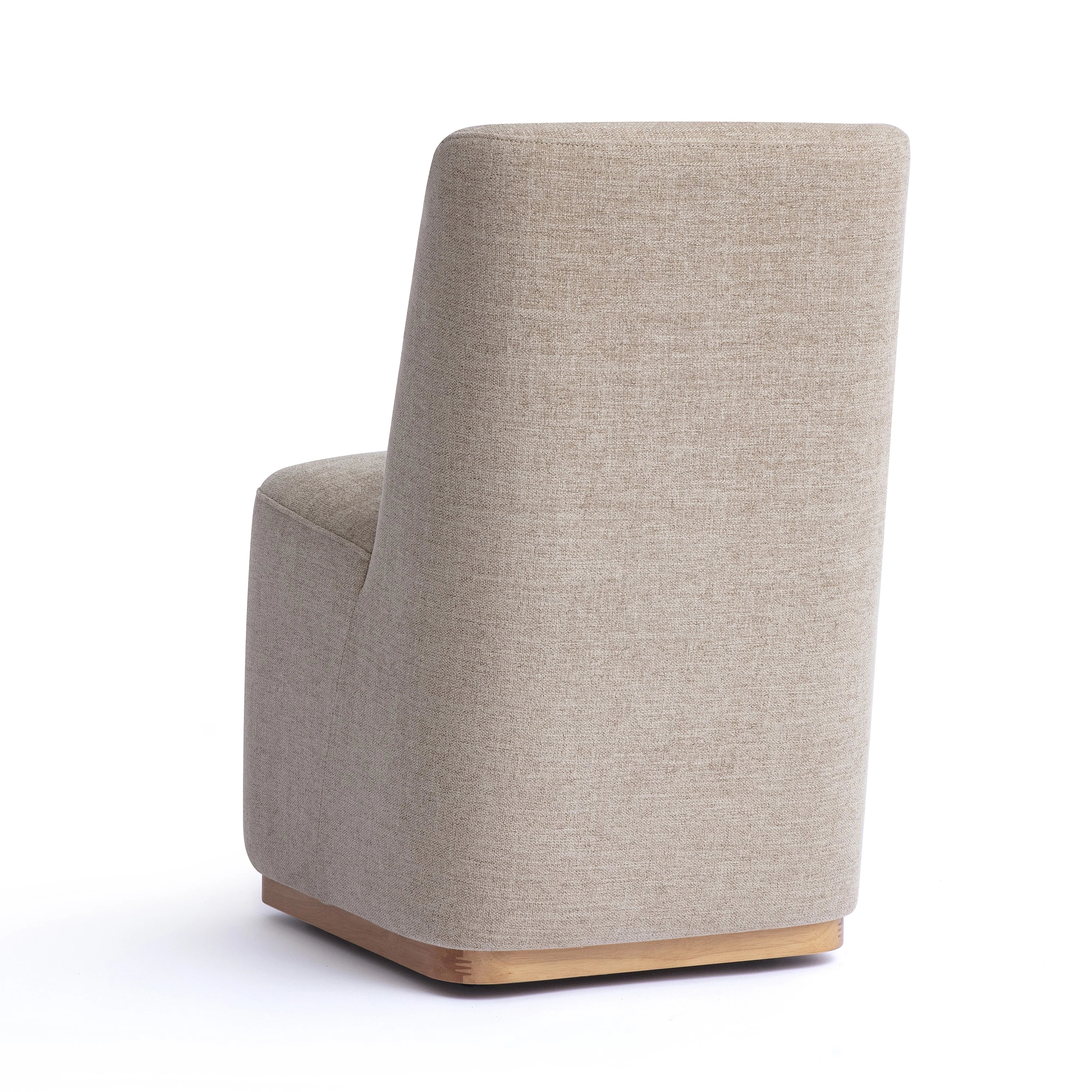 Melissa Performance Fabric Rolling Dining Chair