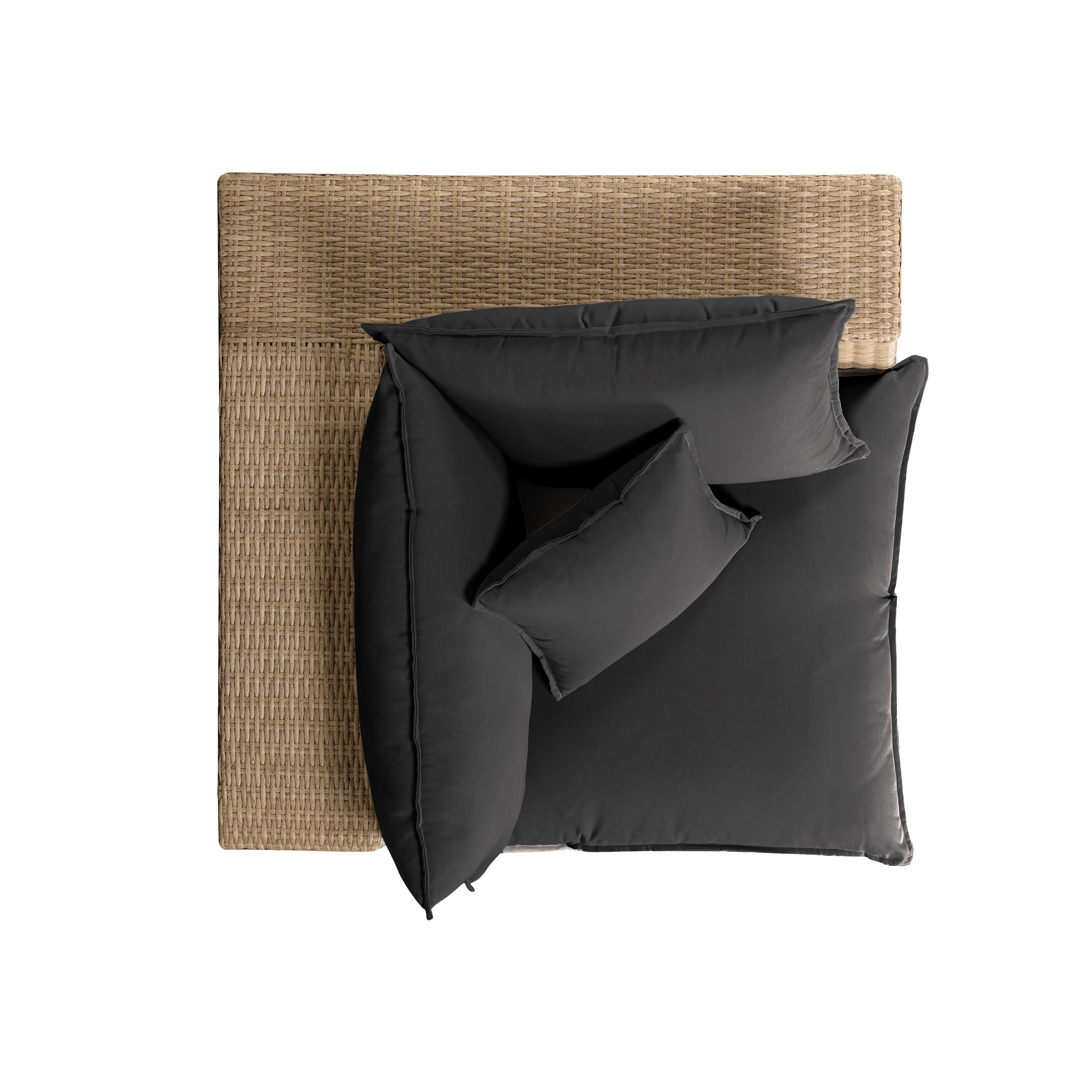 Cali Performance Fabric & Wicker Outdoor Corner Chair