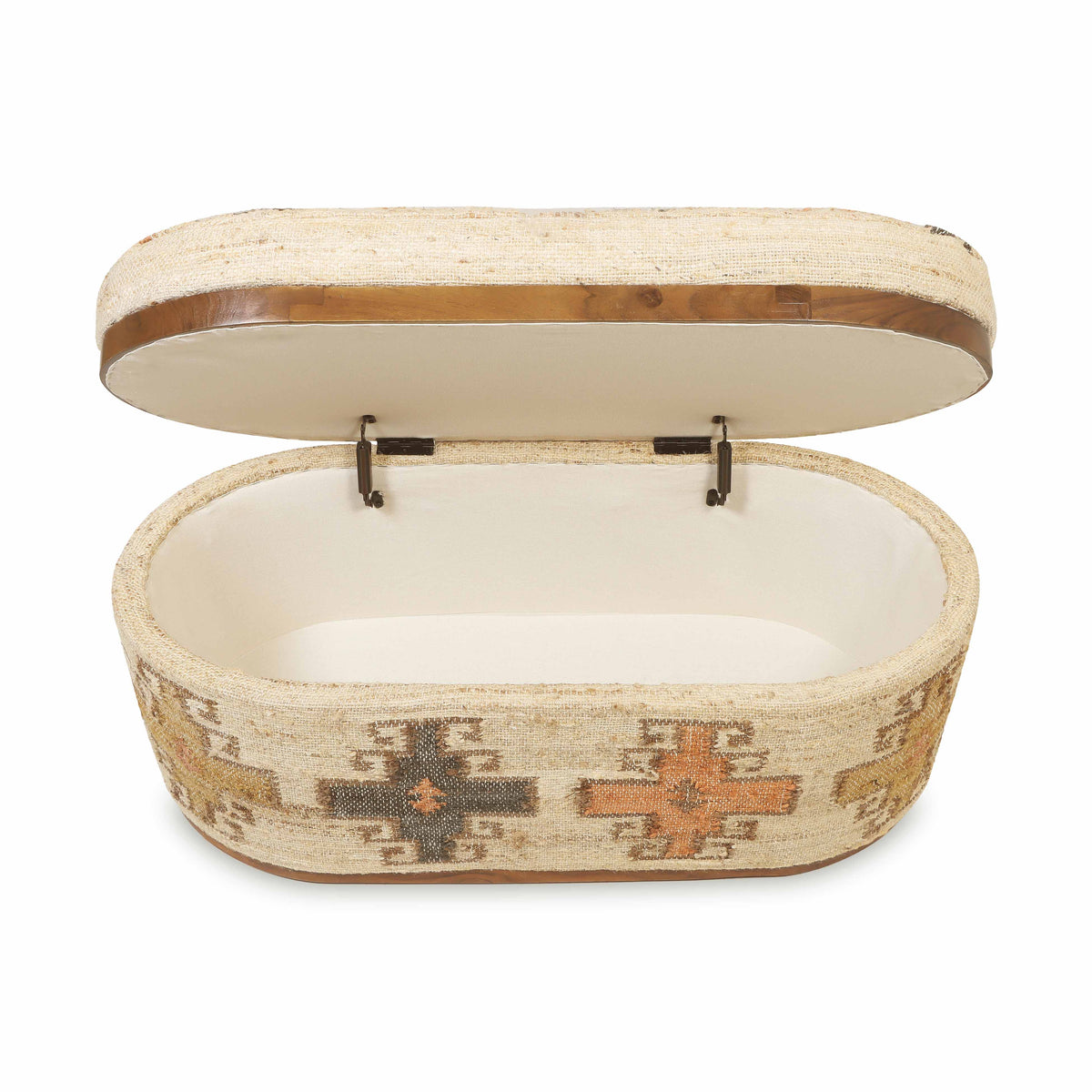Olivier 41" Oval Storage Ottoman