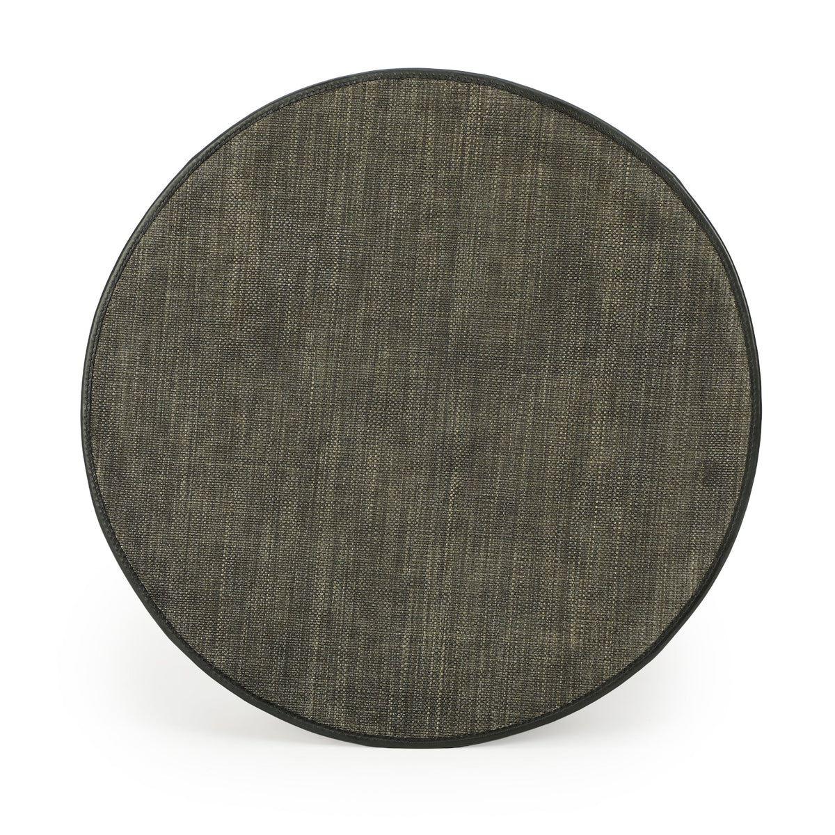 Mason Dark Green Faux Raffia Side Table