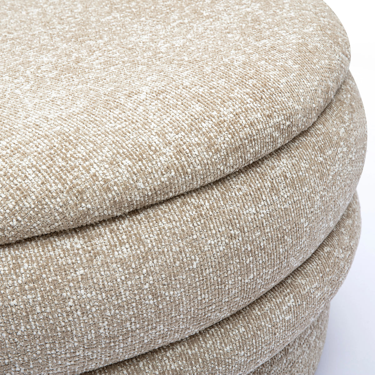 Brooklyn 37" Tan Basketweave Large Storage Ottoman