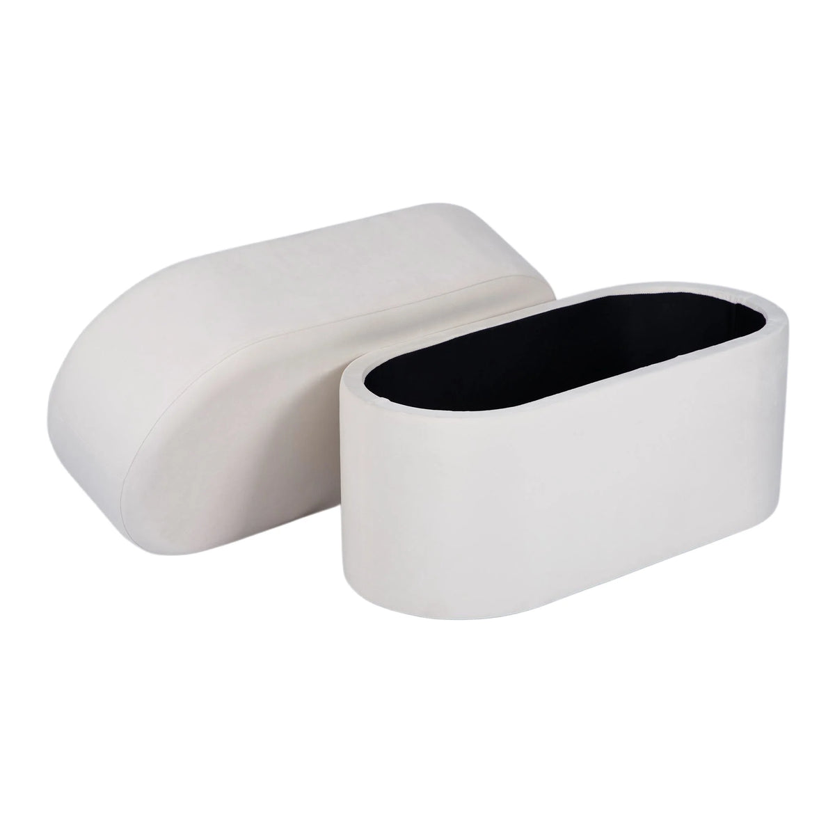 Andrea Performance Velvet Storage Bench (31"-50")