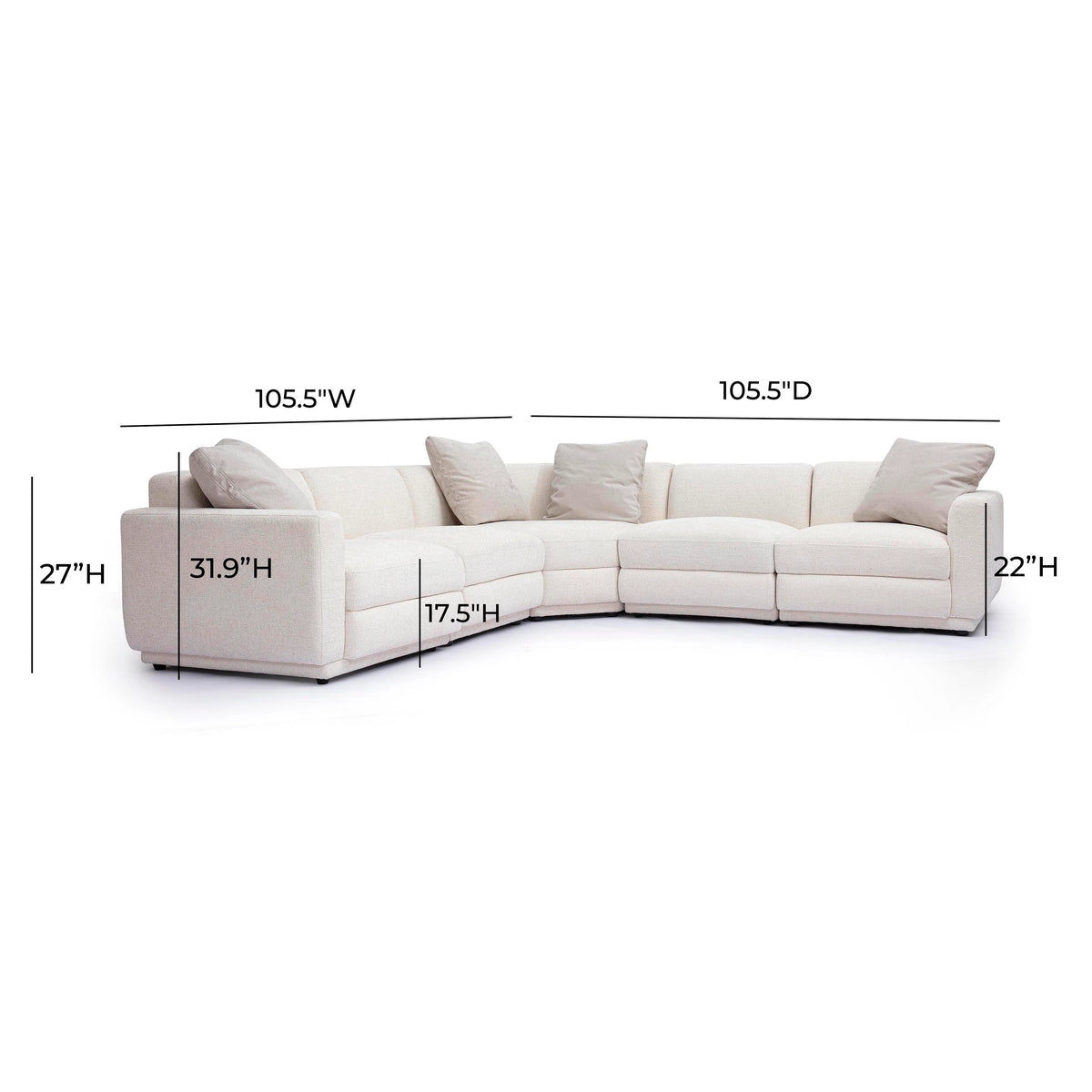 Perry 5-Piece Modular L-Sectional