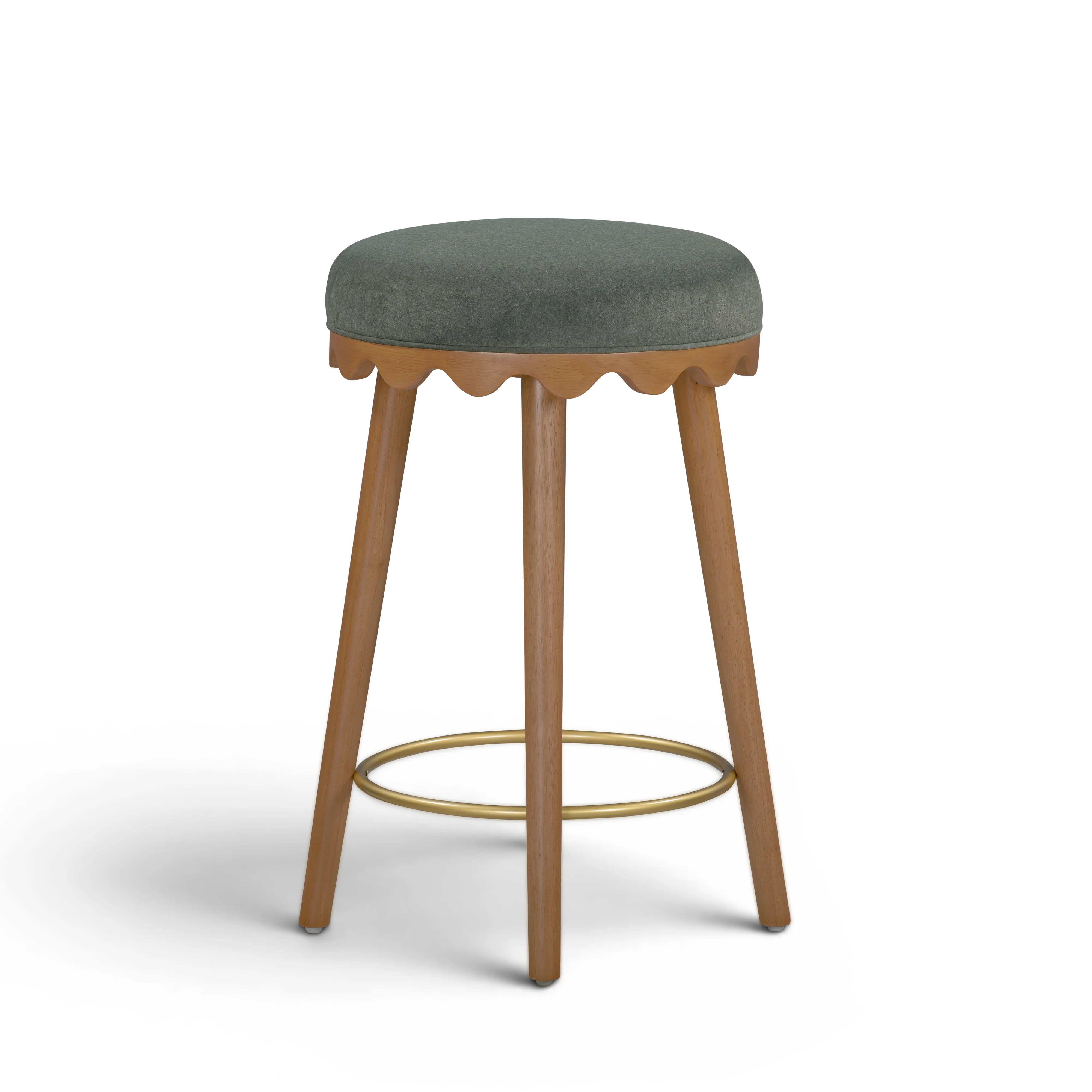 Oodle Performance Vegan Mohair Stool