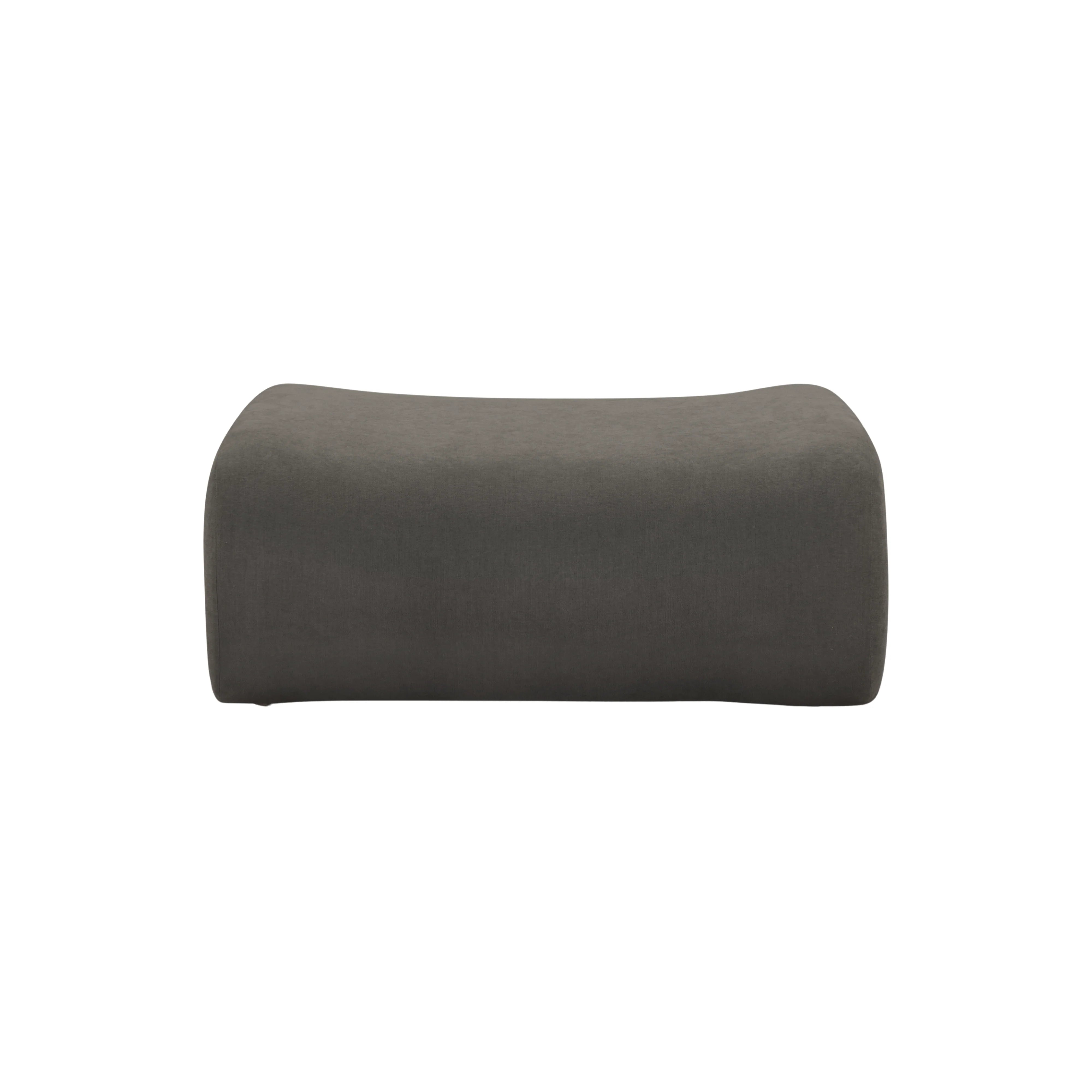 Zenith Contract-Grade Upcycled Fabric Ottoman