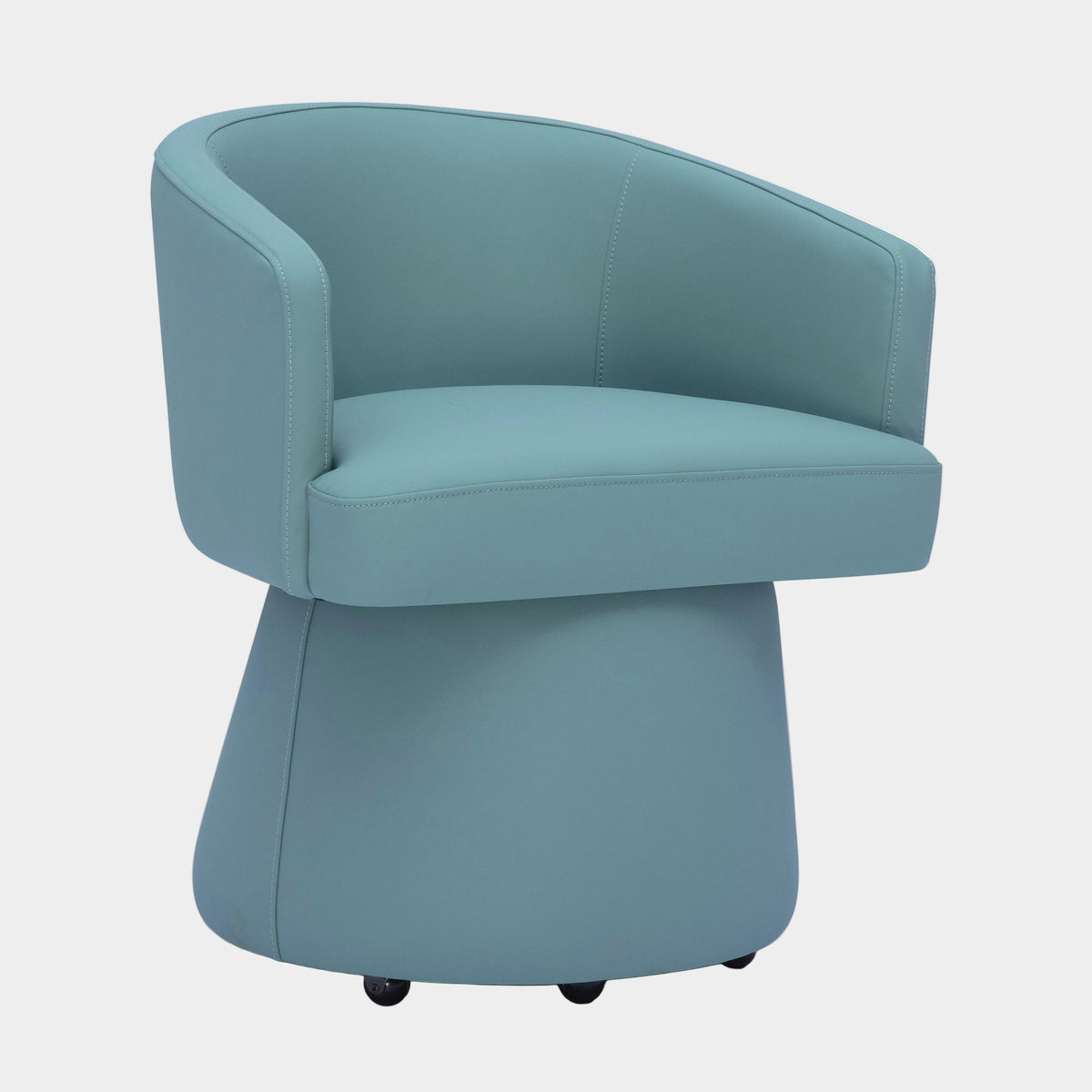 Chaise de bureau roulante en chenille recyclée Kristen Light