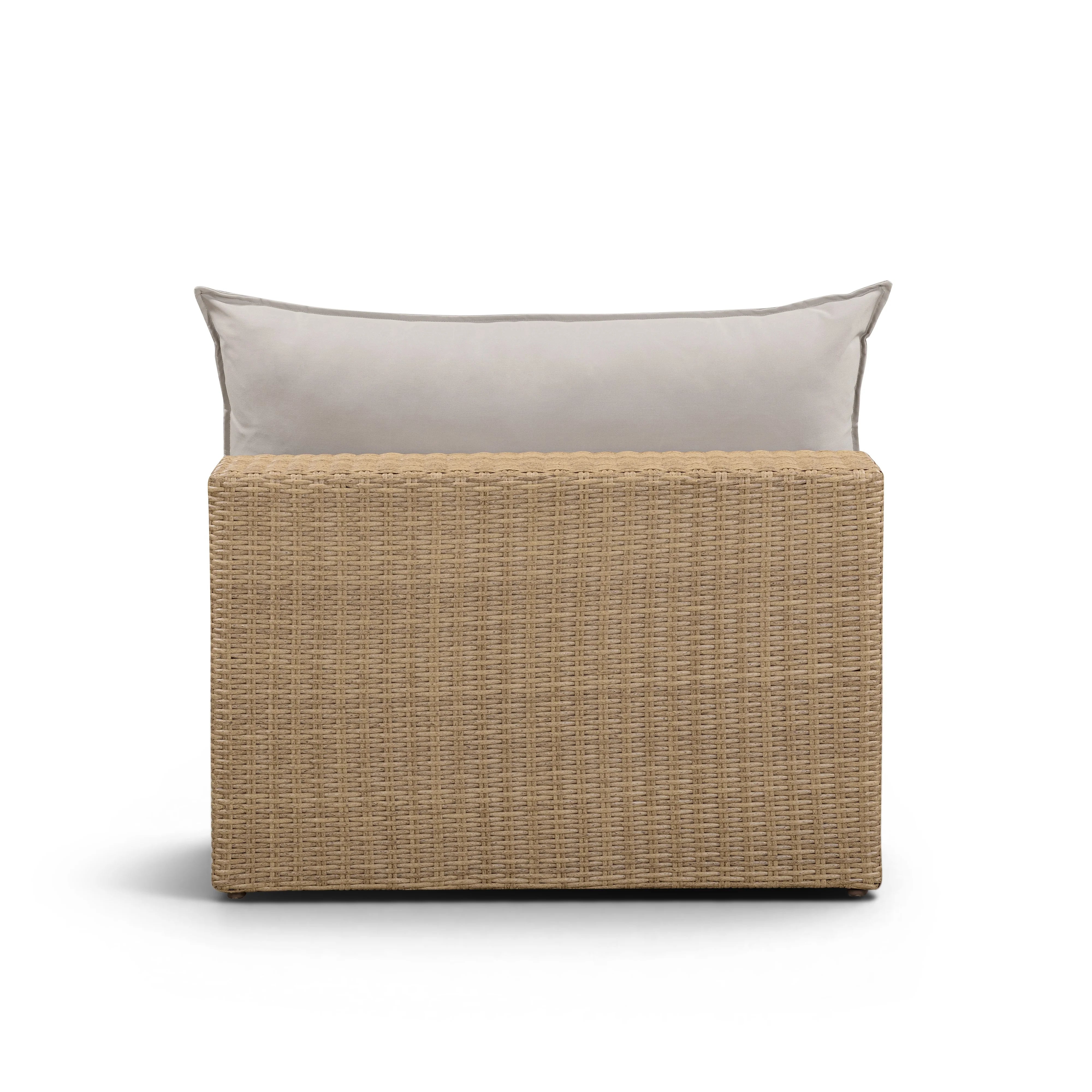 Cali Performance Fabric & Wicker Outdoor Armless Chair