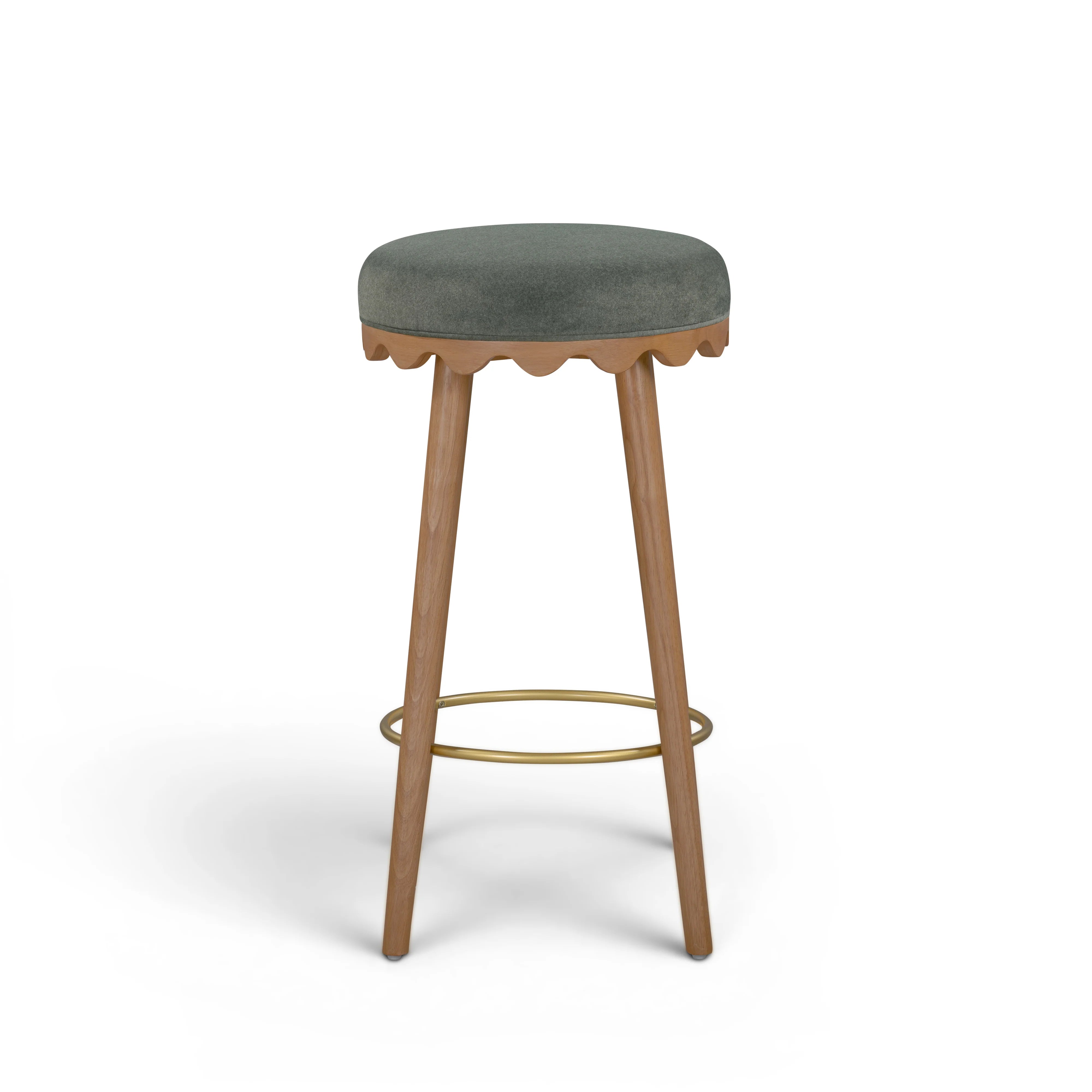 Oodle Performance Vegan Mohair Stool