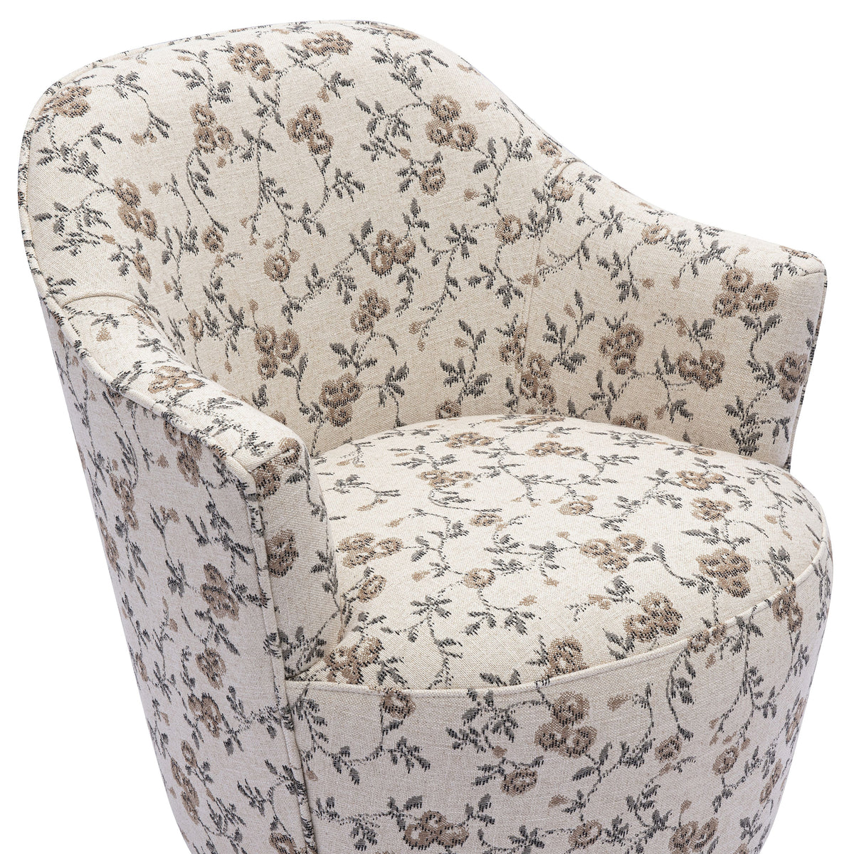 Chaise pivotante Skyla Cream Boucle 