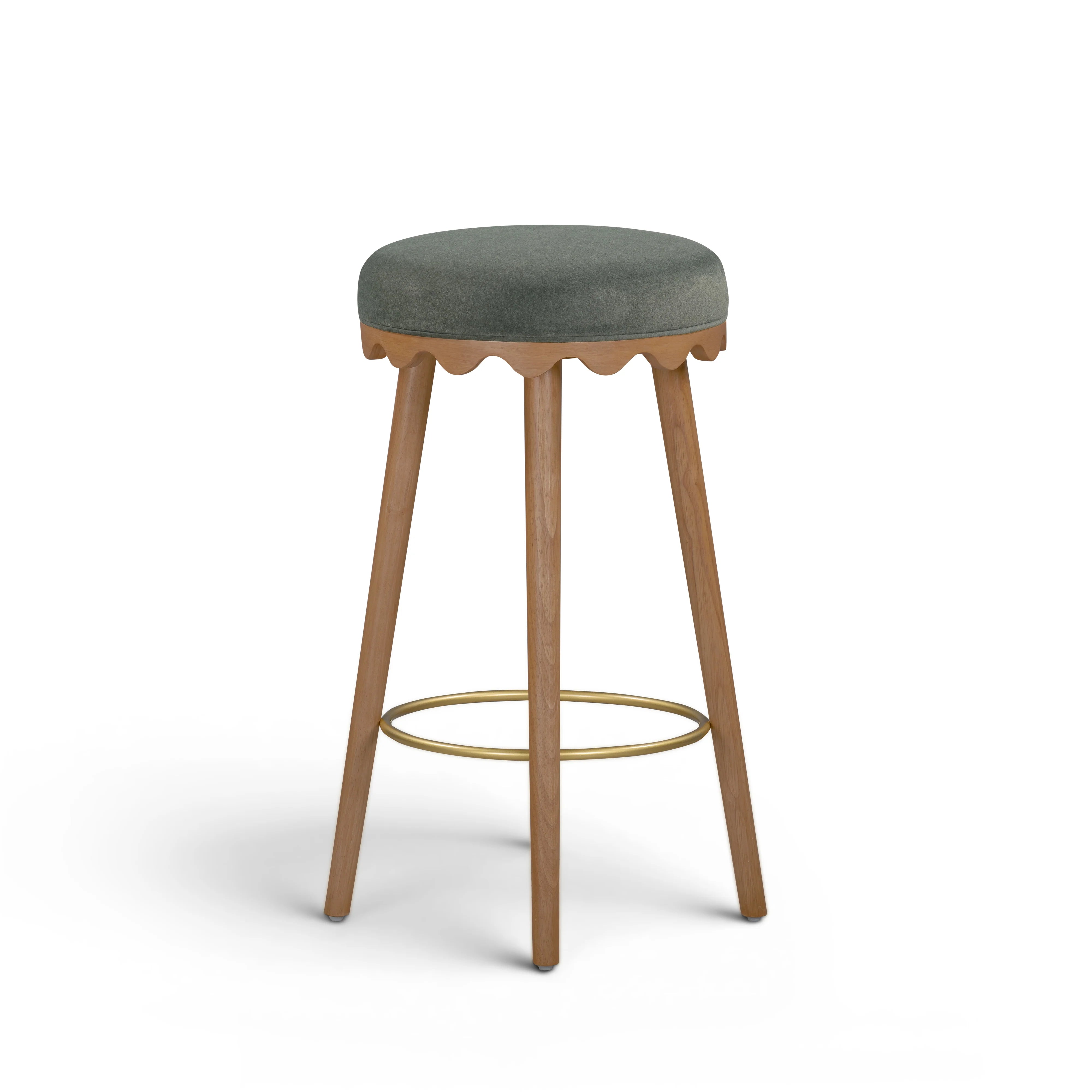 Oodle Performance Vegan Mohair Stool