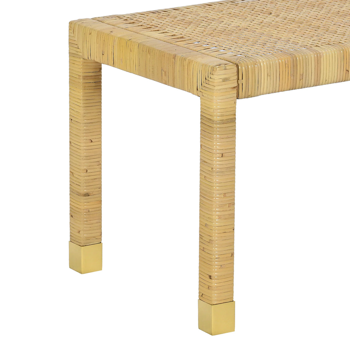 Amara 50" Rattan Bench