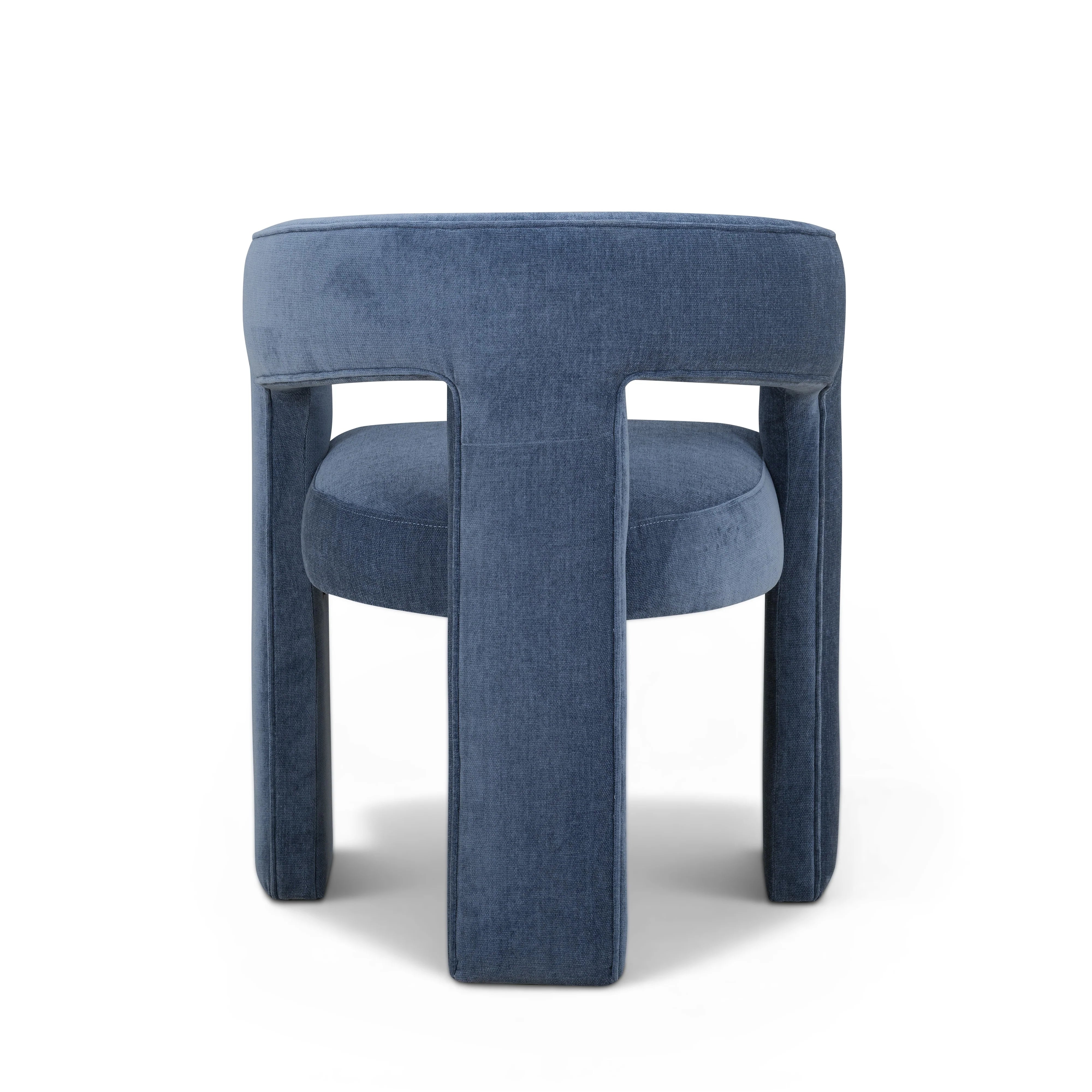 Malone Denim Blue Performance Fabric Dining Chair
