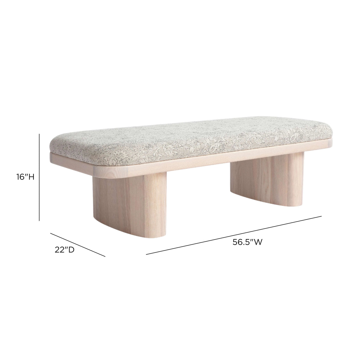Ollie Upholstered Bench (48"-57")